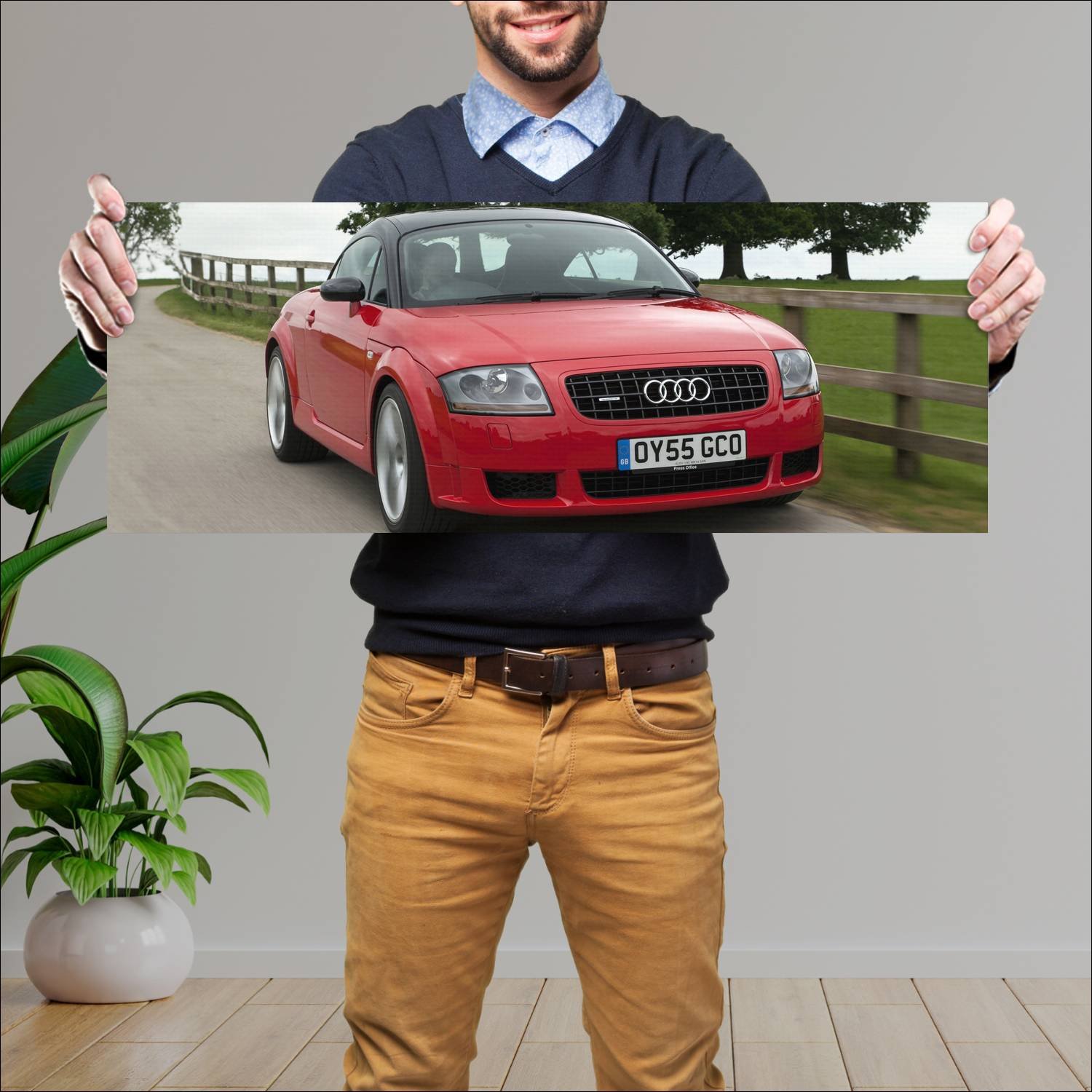 Cuadro grande 30x80cm 2005 audi tt coupe sport uk 216 Audi