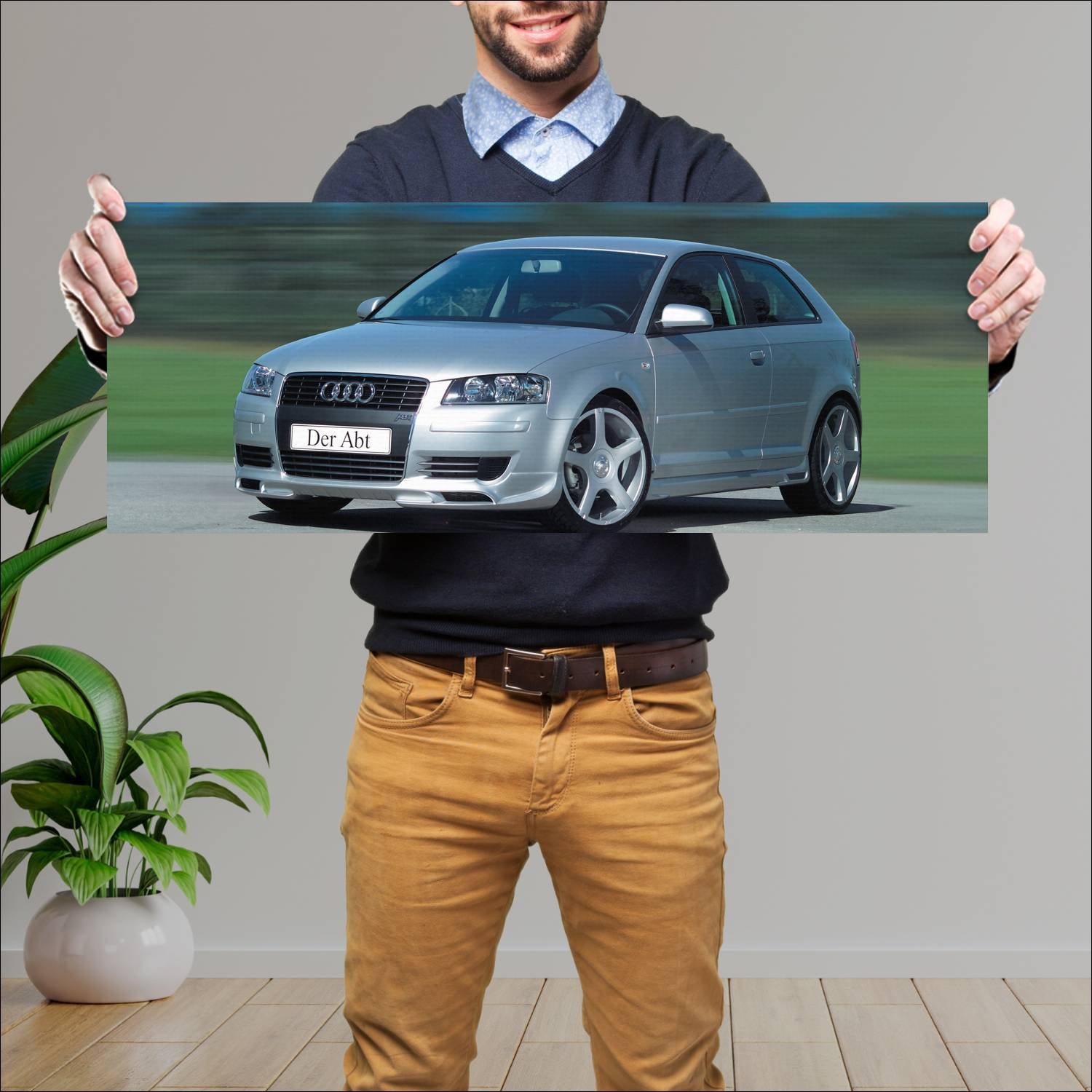Cuadro grande 30x80cm 2006 abt as3 auto 217 Audi