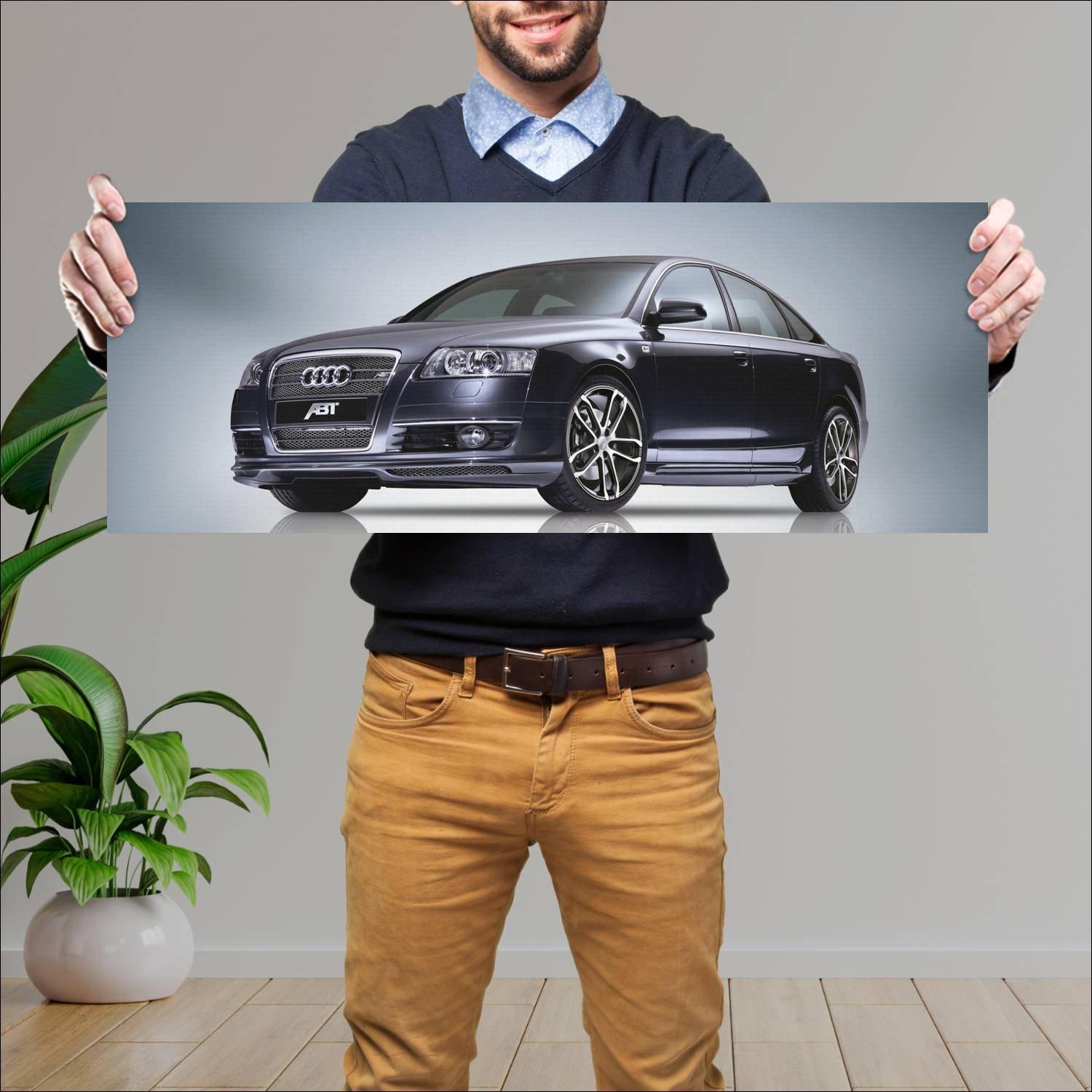 Cuadro grande 30x80cm 2006 abt as6 auto 219 Audi