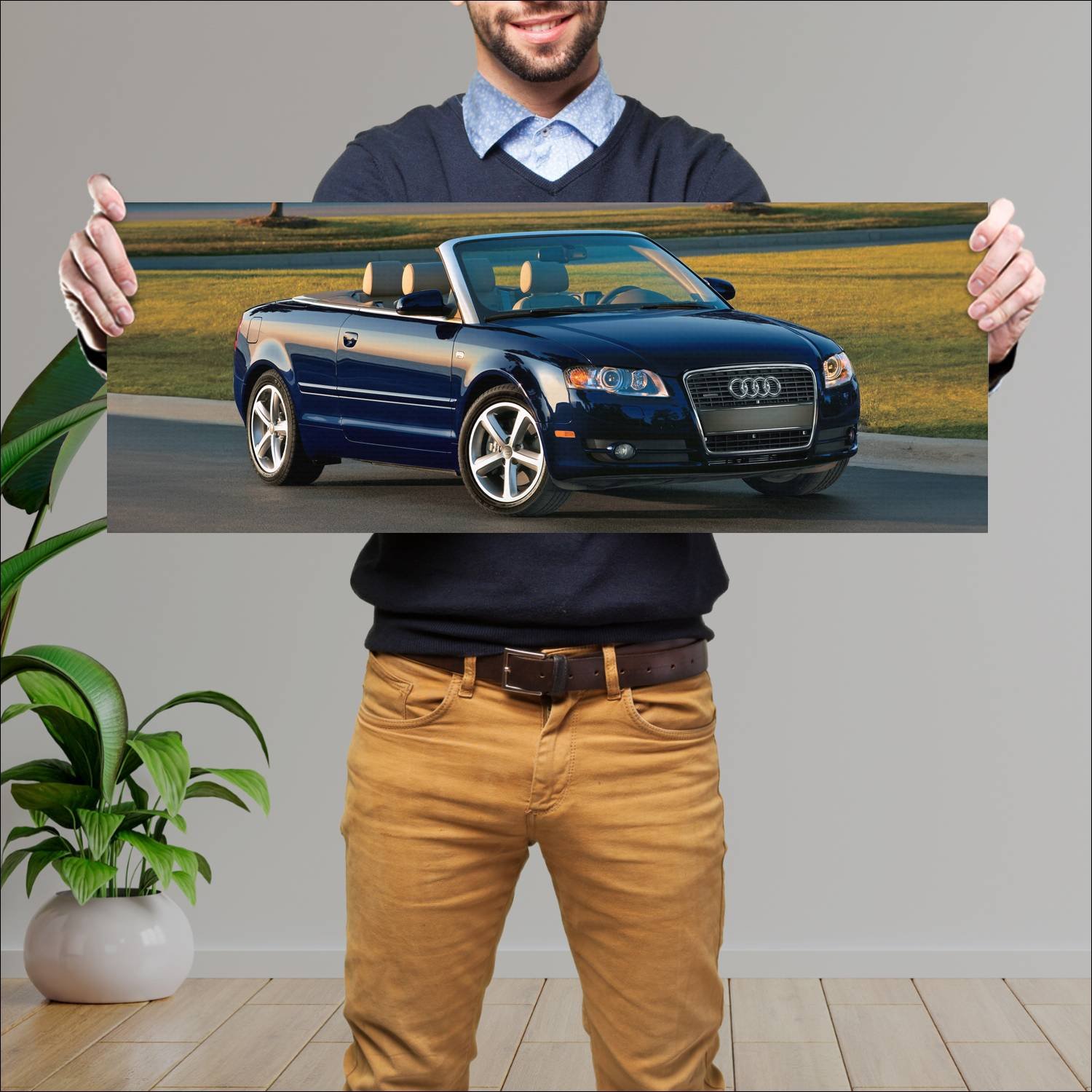 Cuadro grande 30x80cm 2006 audi a4 cabriolet us 29 223 Audi