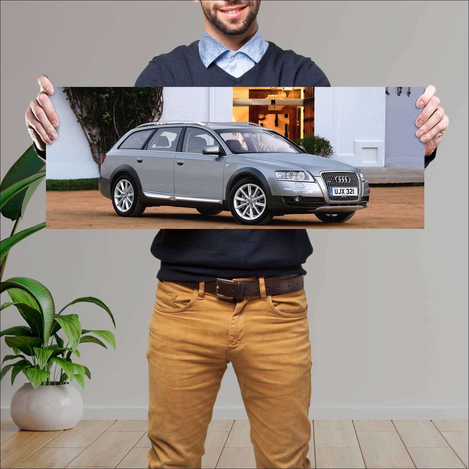 Cuadro grande 30x80cm 2006 audi a6 allroad uk Audi