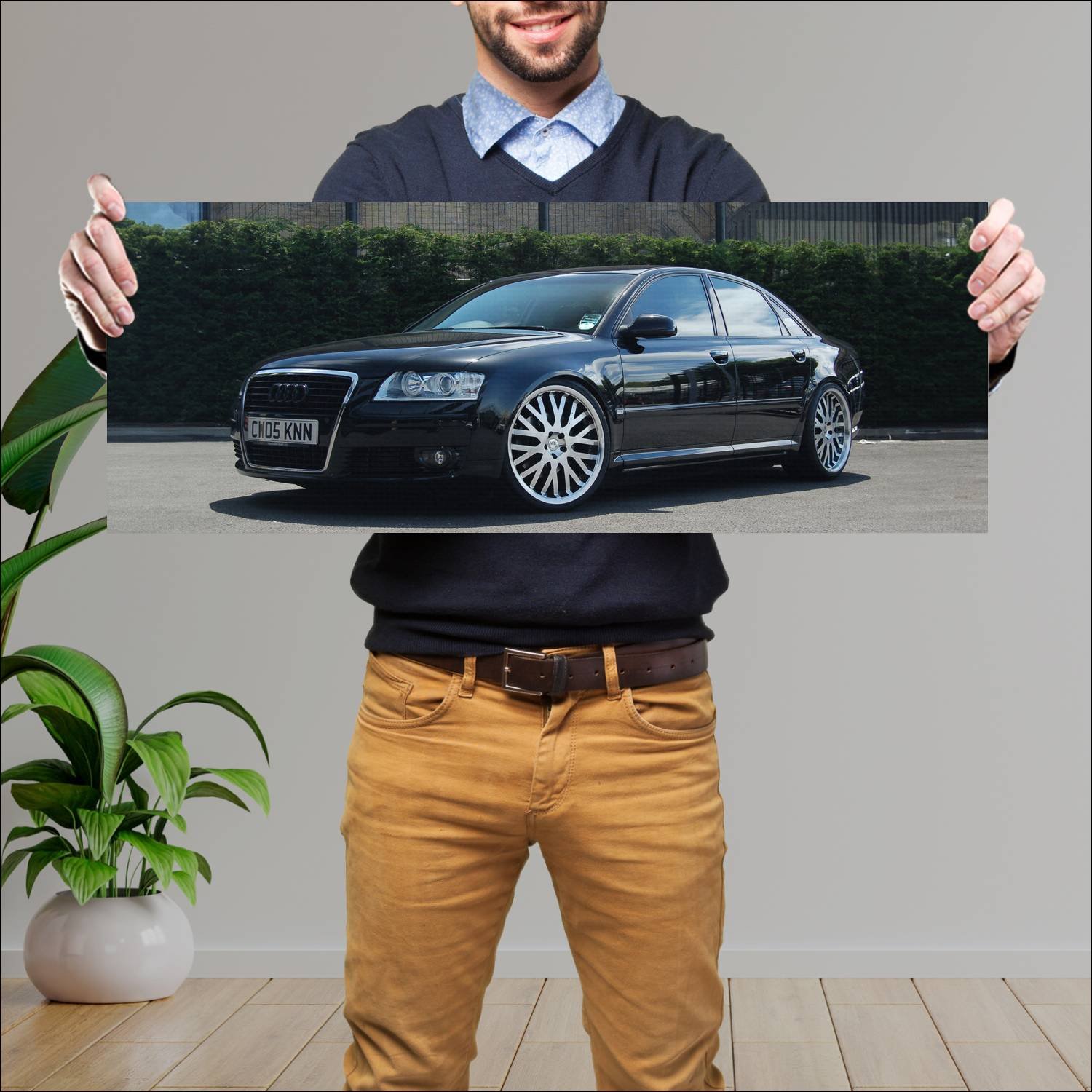 Cuadro grande 30x80cm 2006 audi a8 by project kahn 229 Audi