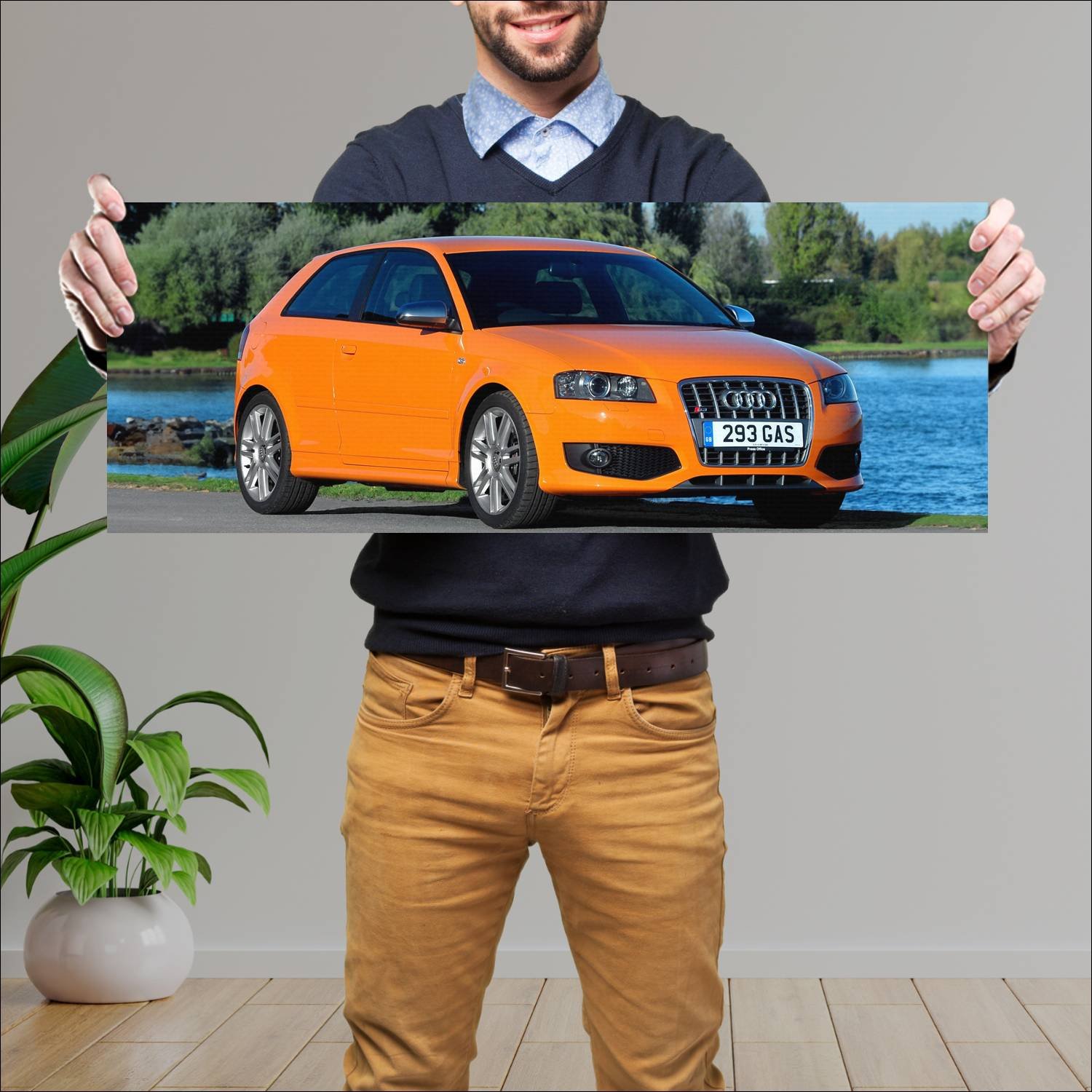 Cuadro grande 30x80cm 2006 audi s3 uk auto 244 Audi
