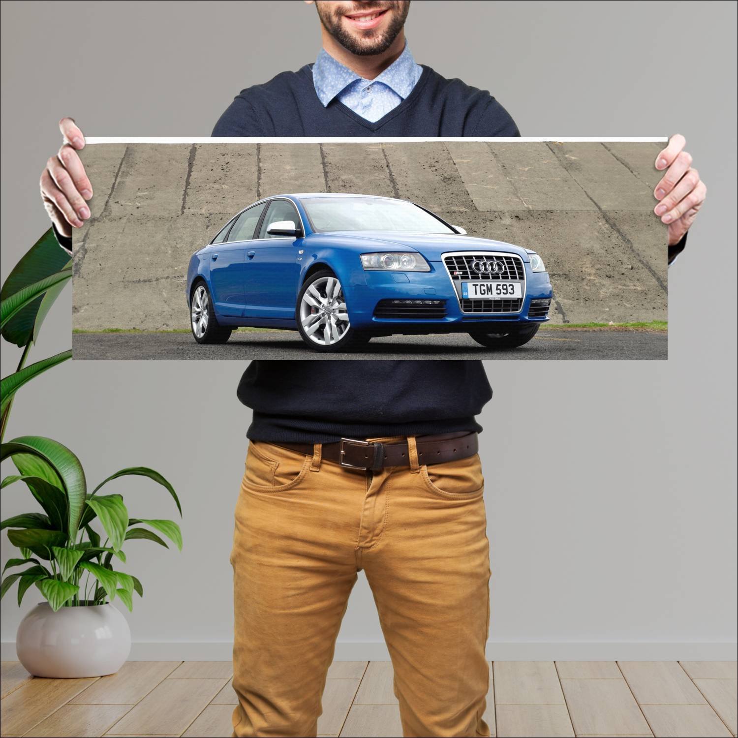 Cuadro grande 30x80cm 2006 audi s6 saloon uk auto 251 Audi