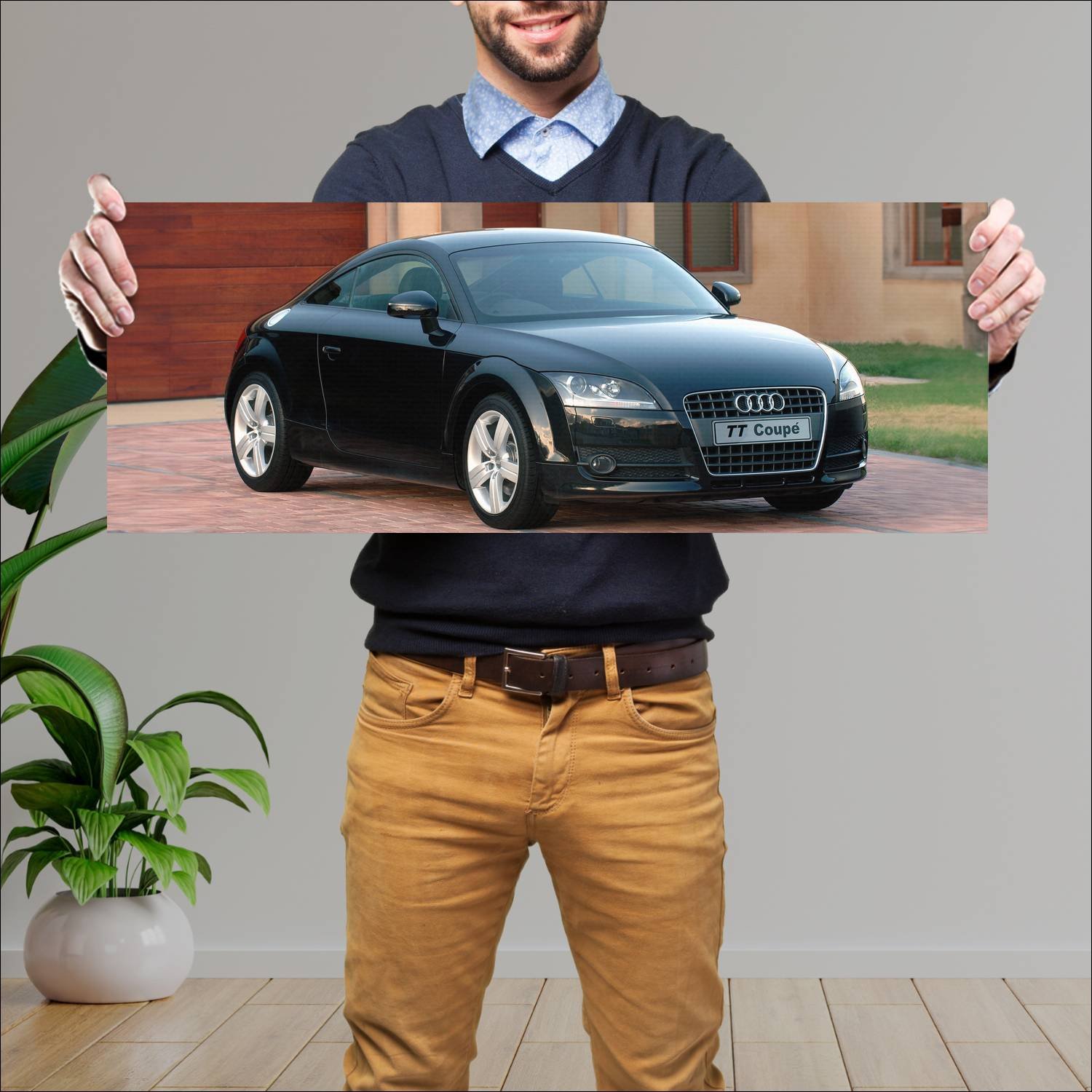 Cuadro grande 30x80cm 2006 audi tt coupe za auto 263 Audi