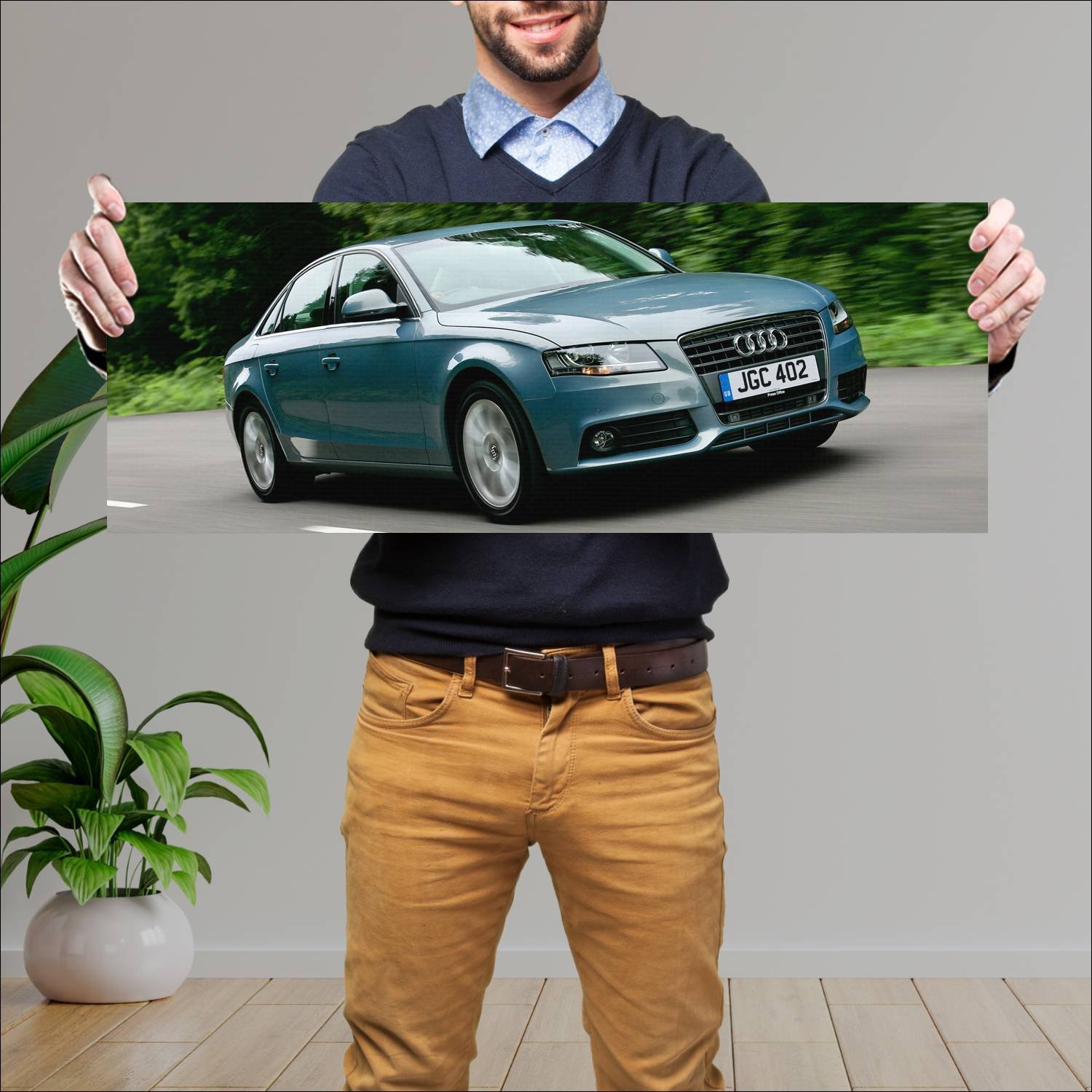 Cuadro grande 30x80cm 2007 audi a4 saloon uk auto 267 Audi