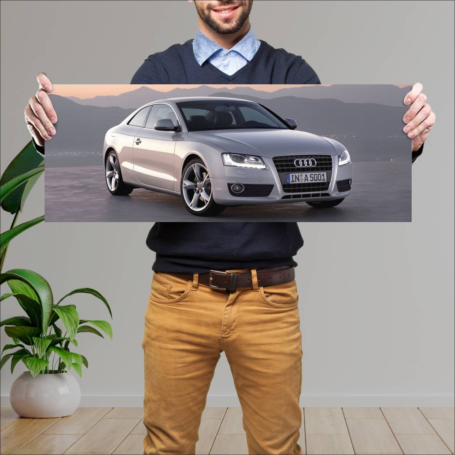 Cuadro grande 30x80cm 2007 audi a5 coupe auto 272 Audi