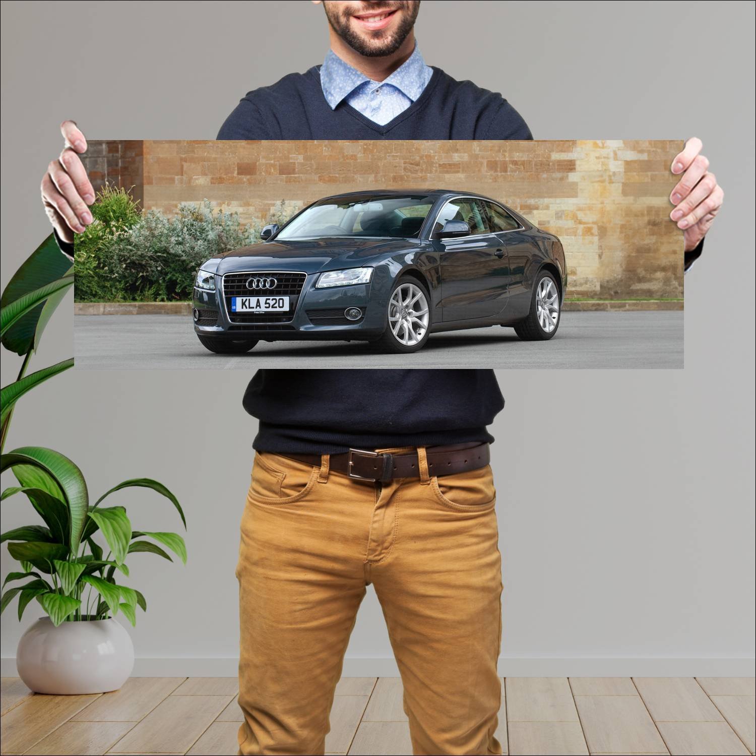 Cuadro grande 30x80cm 2007 audi a5 coupe uk auto 274 Audi
