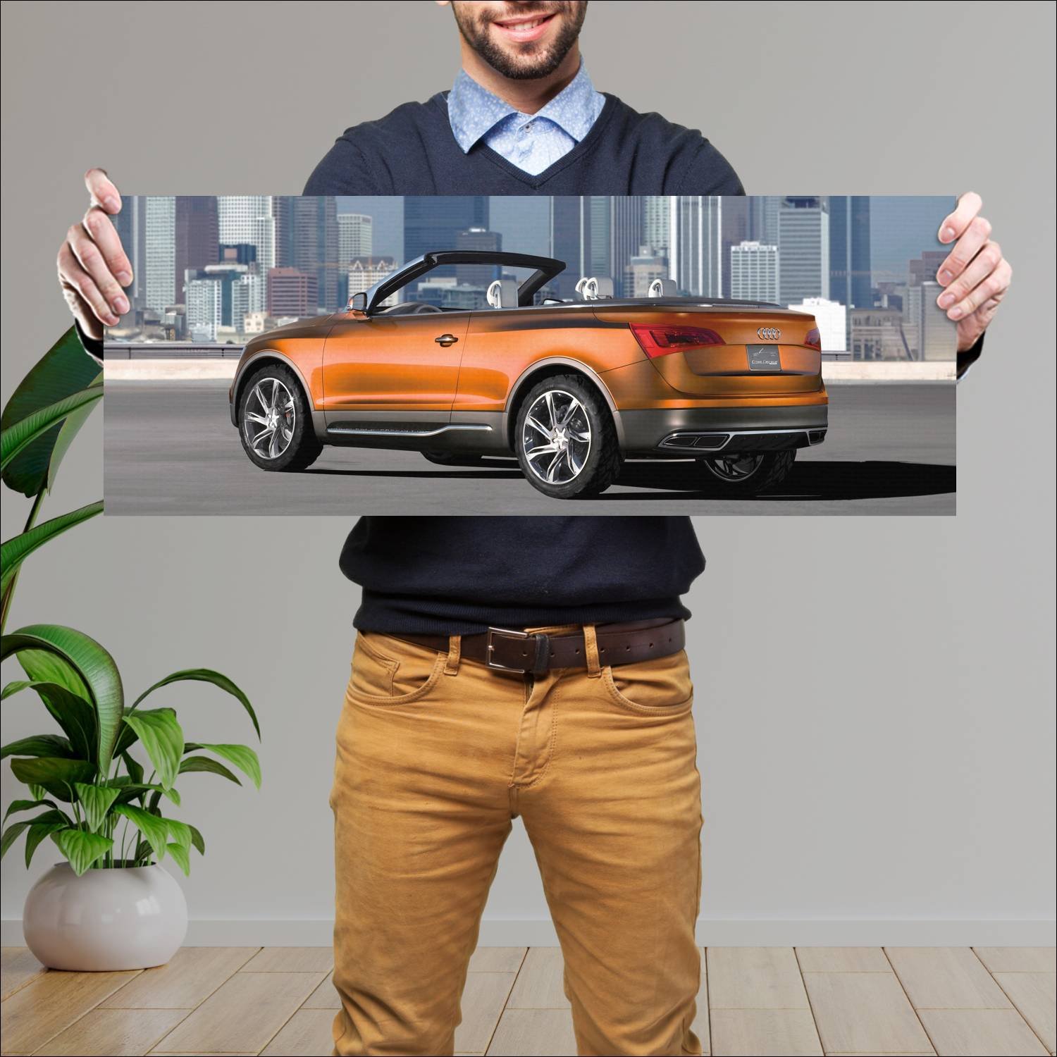 Cuadro grande 30x80cm 2007 audi cross cabriolet qu 279 Audi