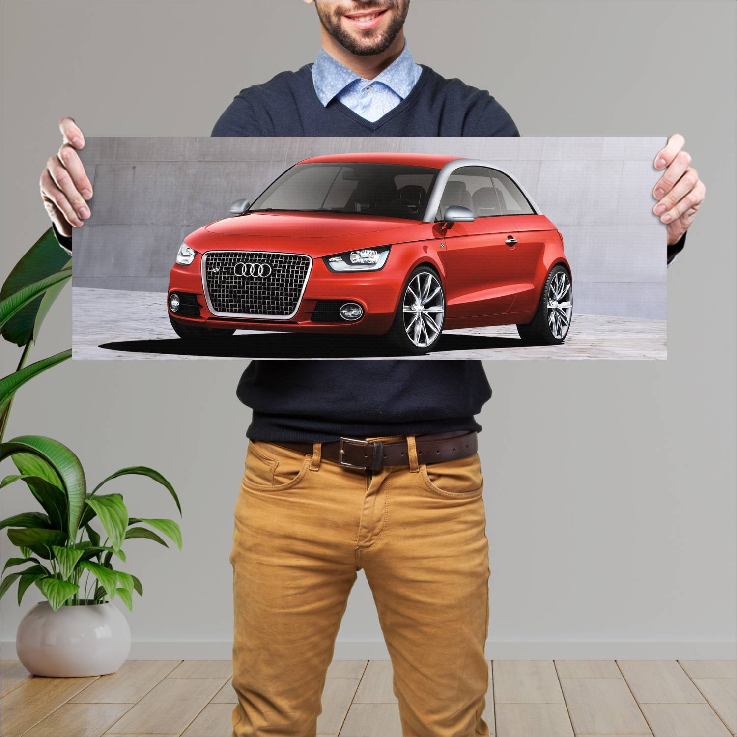 Cuadro grande 30x80cm 2007 audi metroproject quatt 282 Audi