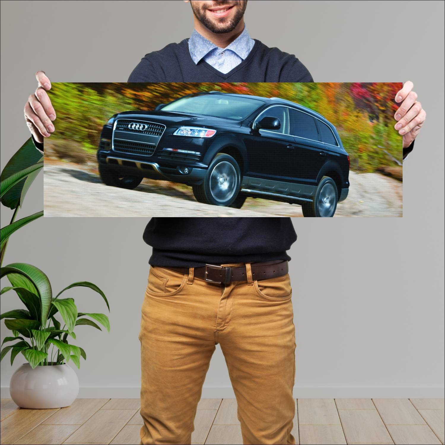 Cuadro grande 30x80cm 2007 audi q7 off road packag 284 Audi