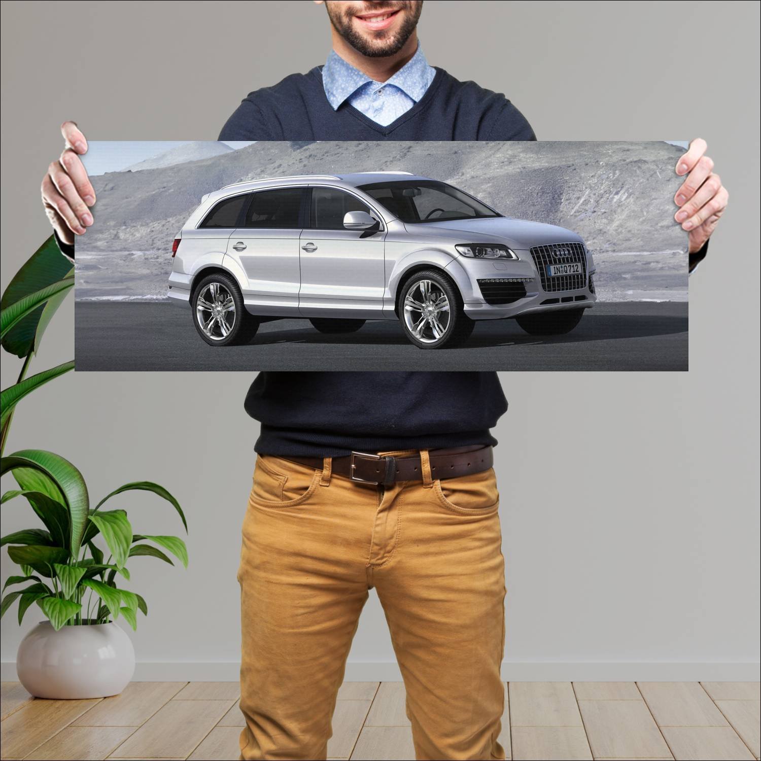 Cuadro grande 30x80cm 2007 audi q7 v12 tdi concept 288 Audi