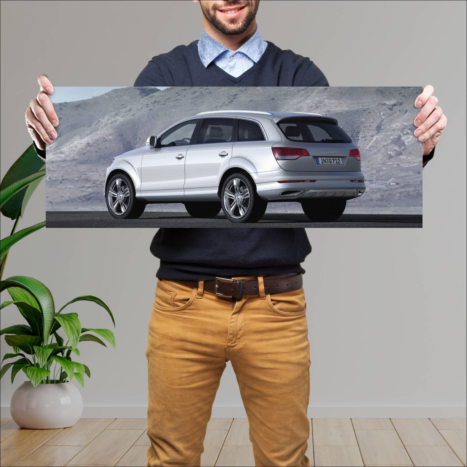 Cuadro grande 30x80cm 2007 audi q7 v12 tdi concept 289 Audi