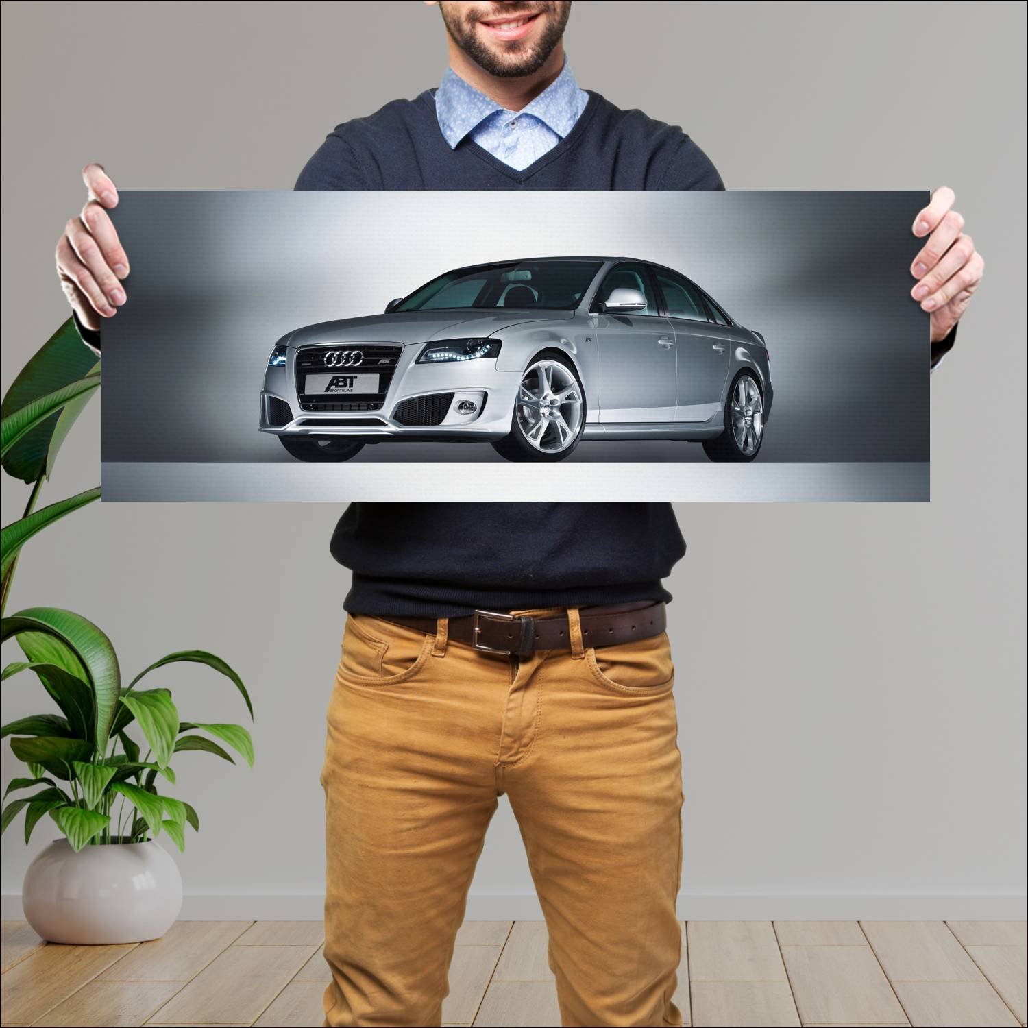 Cuadro grande 30x80cm 2008 abt as4 sedan auto 317 Audi