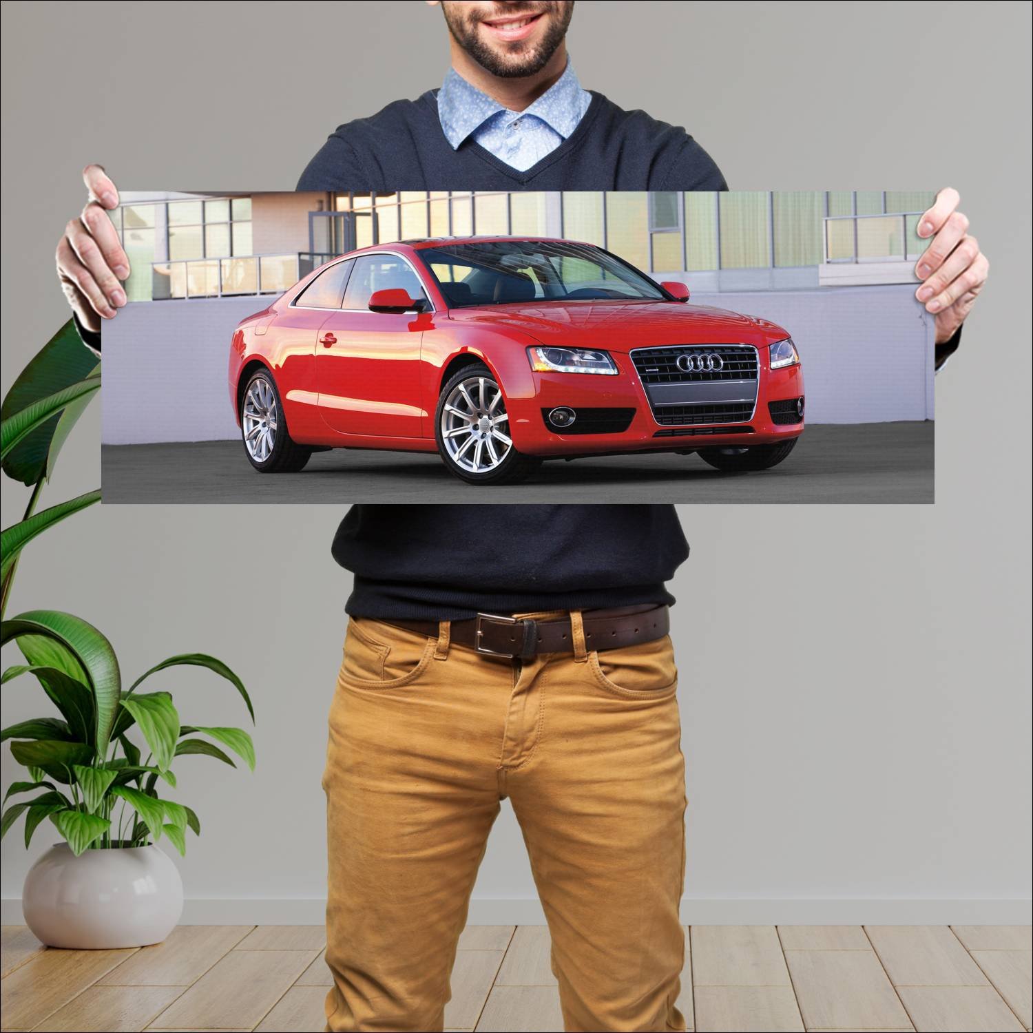 Cuadro grande 30x80cm 2008 audi a5 coupe us auto 354 Audi