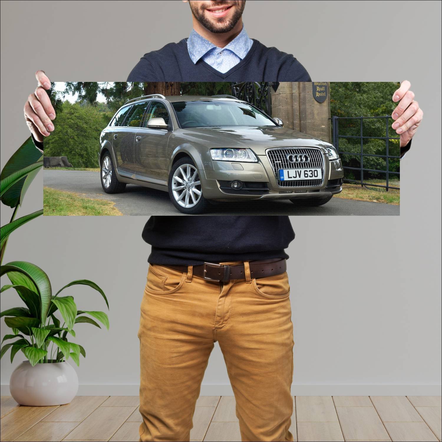 Cuadro grande 30x80cm 2008 audi a6 allroad uk Audi