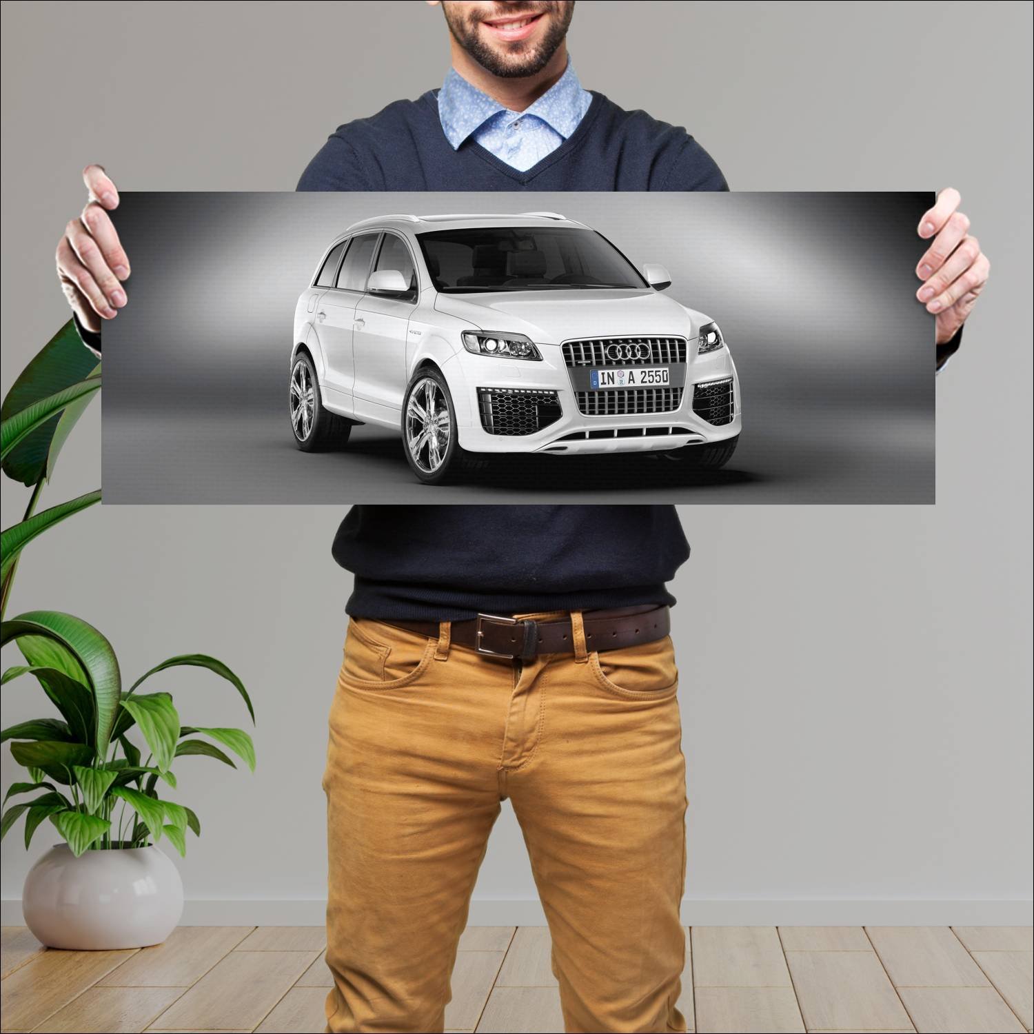 Cuadro grande 30x80cm 2008 audi q7 coastline conce 374 Audi
