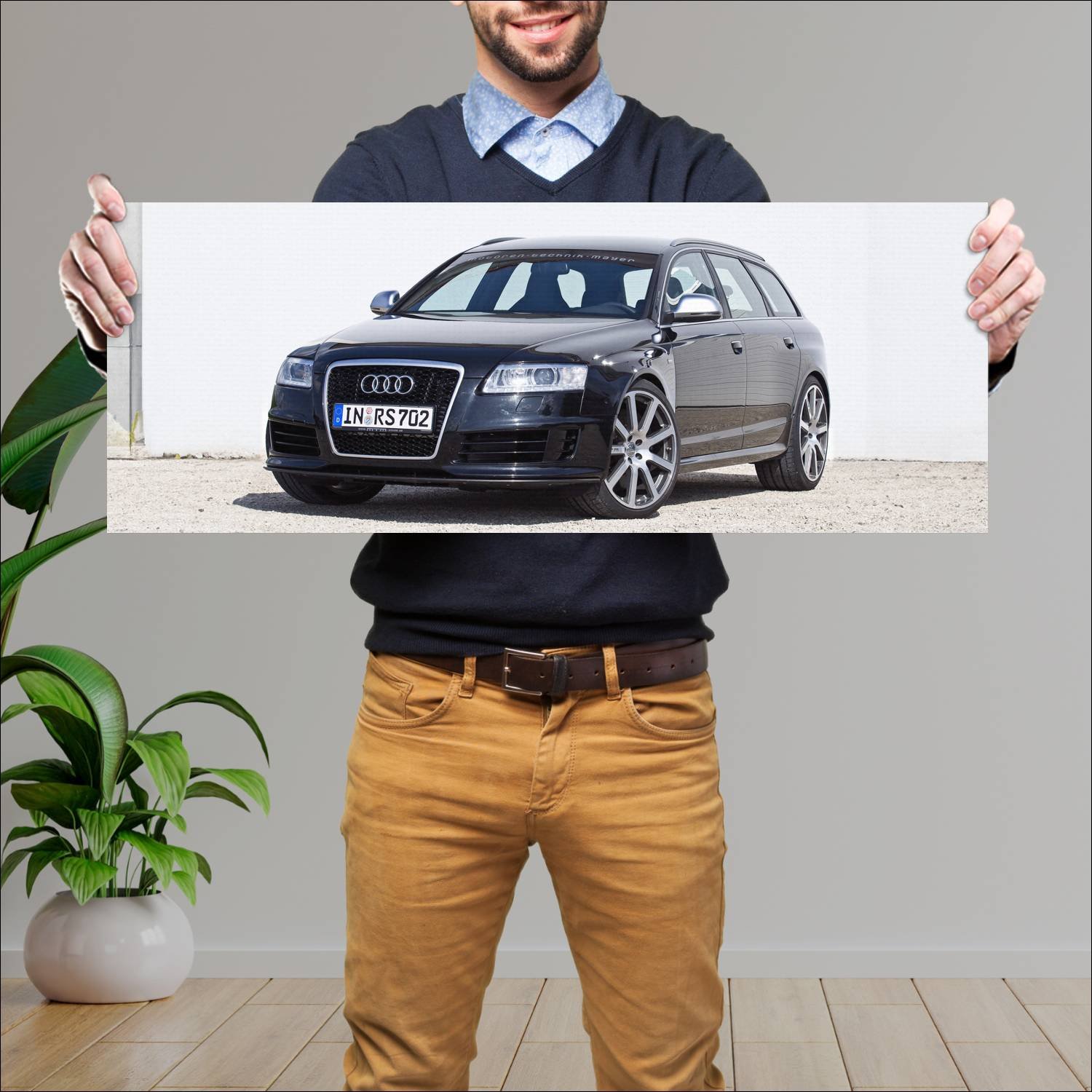 Cuadro grande 30x80cm 2008 audi rs 6 avant by mtm 394 Audi