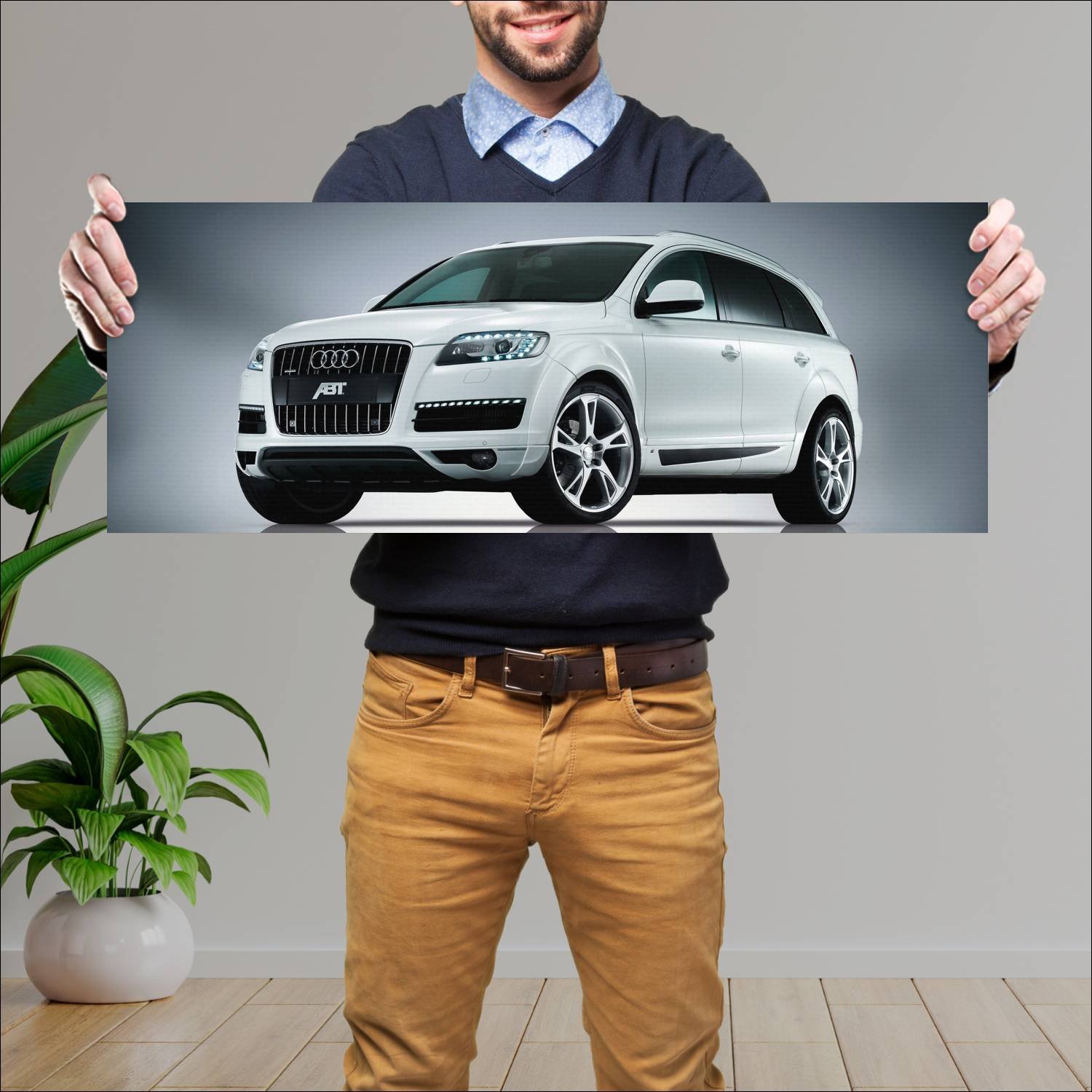 Cuadro grande 30x80cm 2009 abt as7 auto 429 Audi