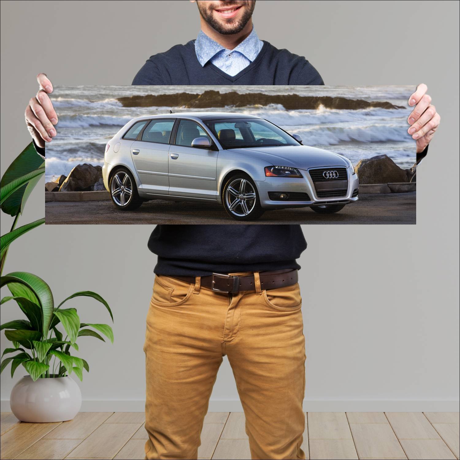 Cuadro grande 30x80cm 2009 audi a3 sportback us 85 432 Audi
