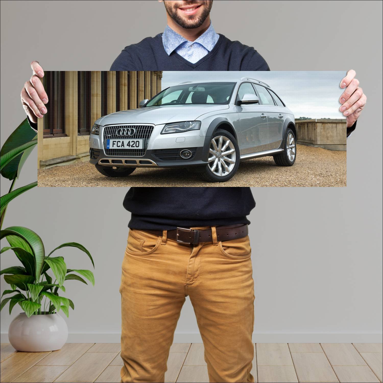 Cuadro grande 30x80cm 2009 audi a4 allroad uk Audi