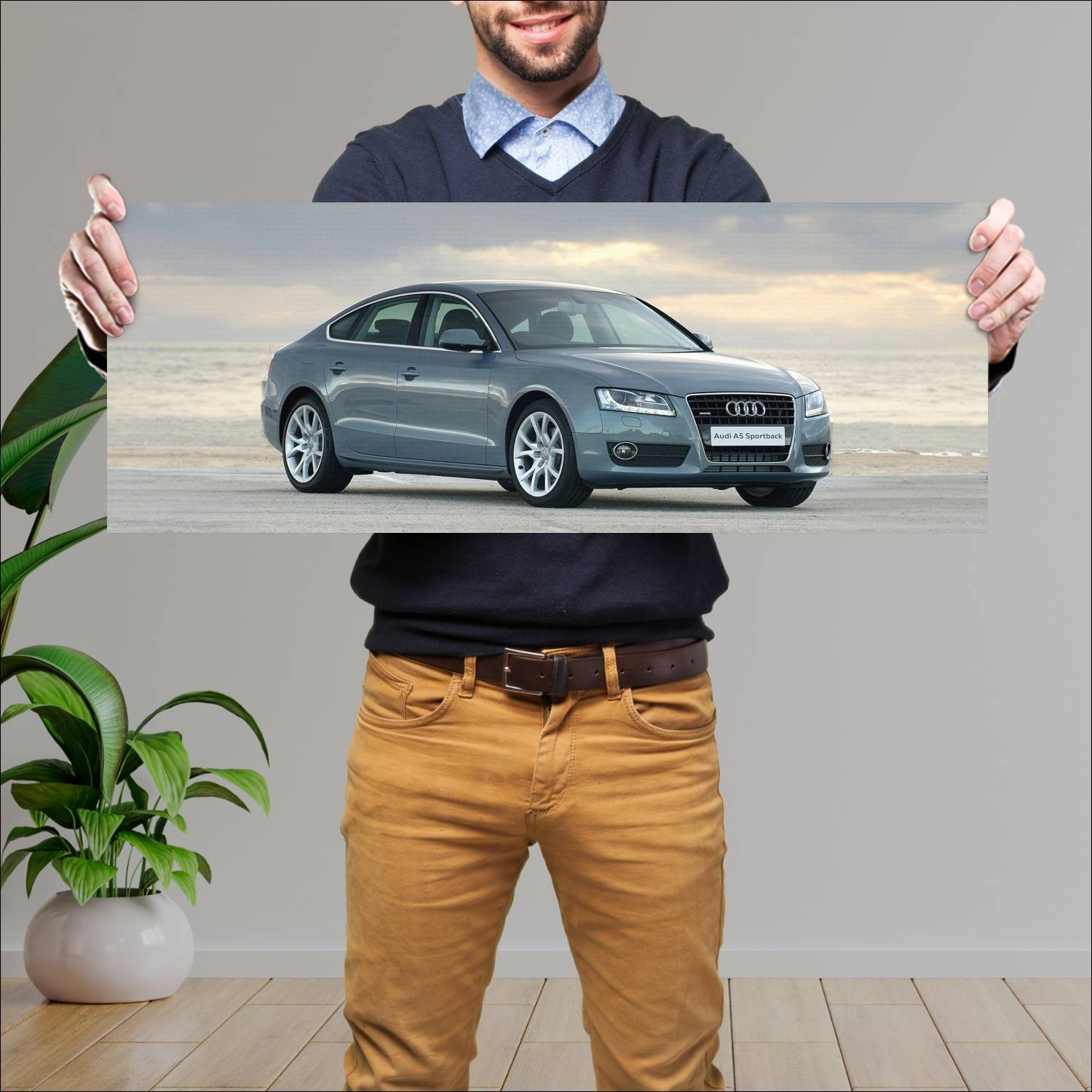 Cuadro grande 30x80cm 2009 audi a5 sportback za 28 449 Audi