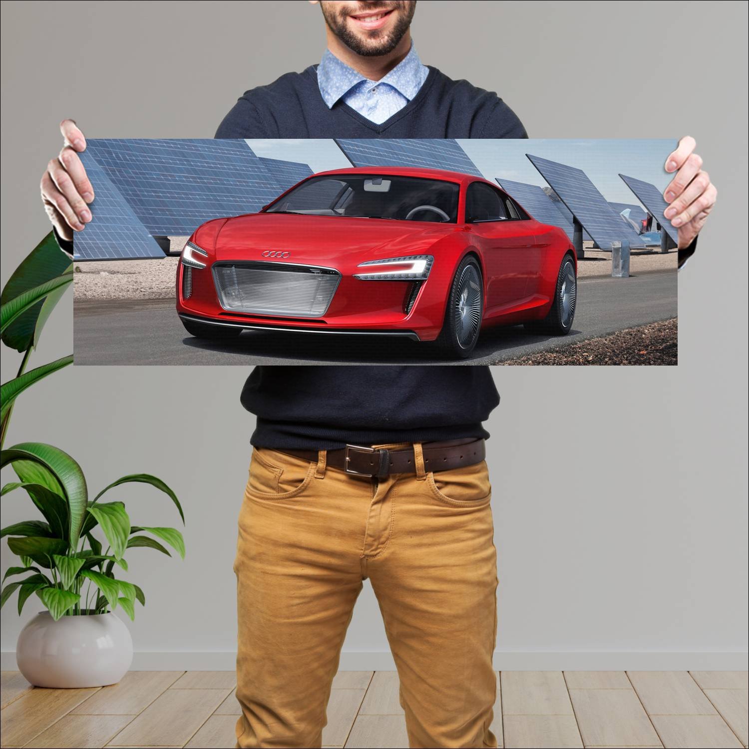 Cuadro grande 30x80cm 2009 audi e tron concept 875 453 Audi