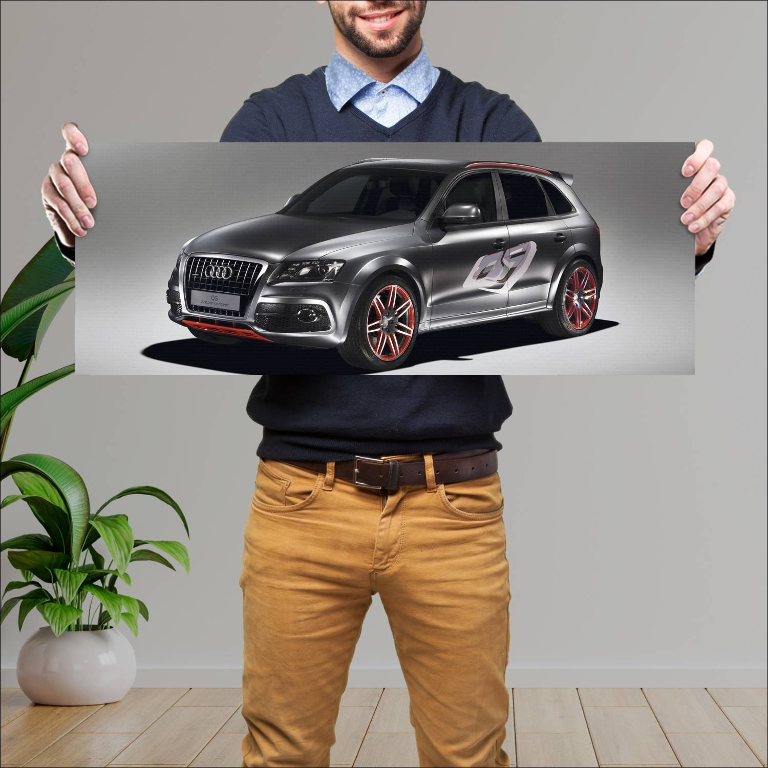 Cuadro grande 30x80cm 2009 audi q5 custom concept 457 Audi