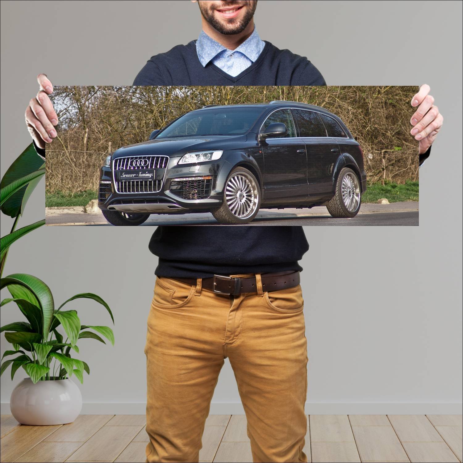 Cuadro grande 30x80cm 2009 audi q7 by senner tunin 461 Audi
