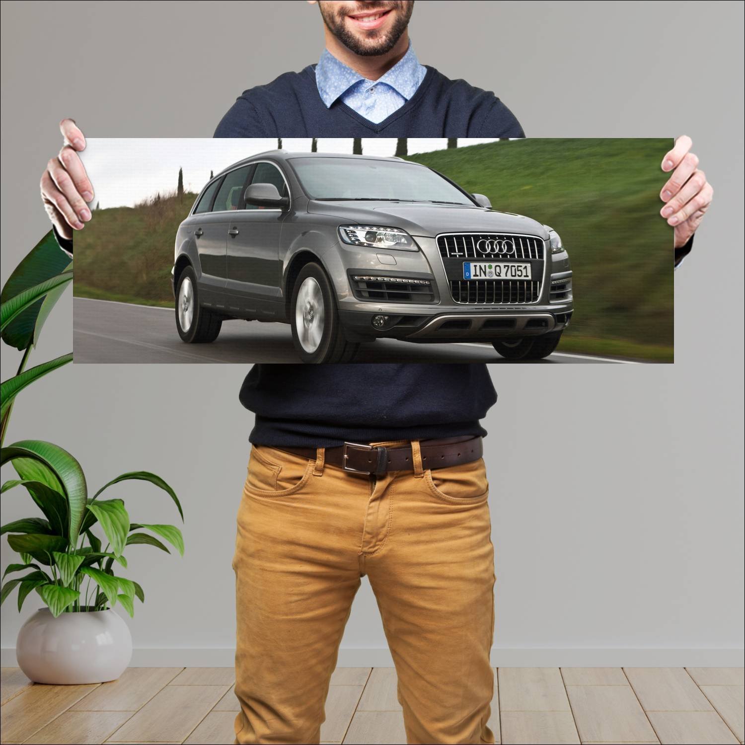 Cuadro grande 30x80cm 2009 audi q7 off road packag 462 Audi