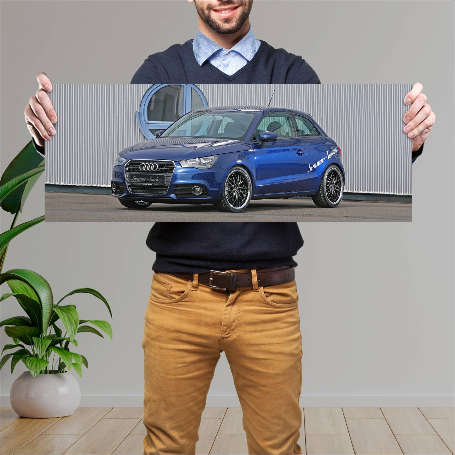 Cuadro grande 30x80cm 2010 audi a1 by senner tunin 516 Audi