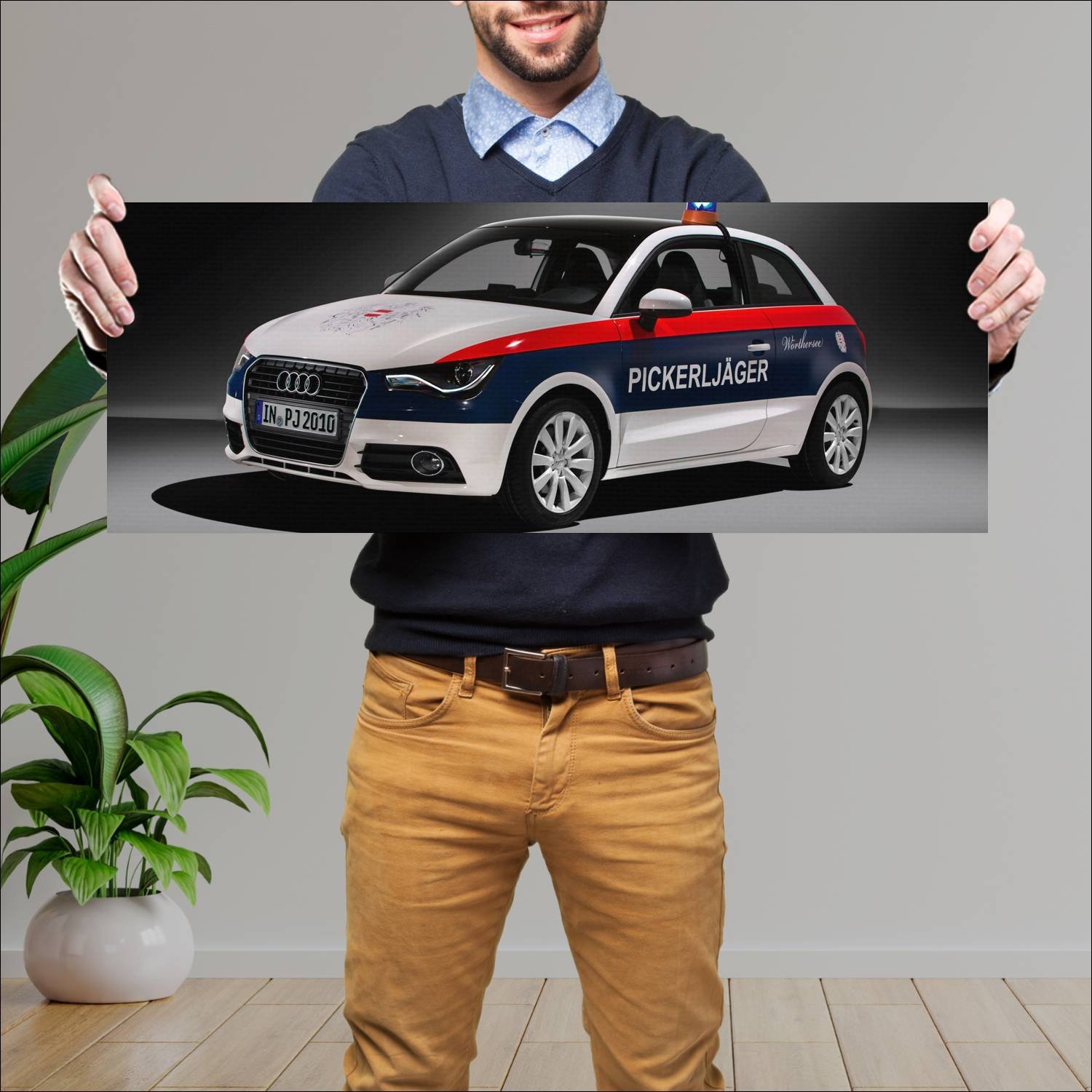 Cuadro grande 30x80cm 2010 audi a1 pickerljager 27 524 Audi