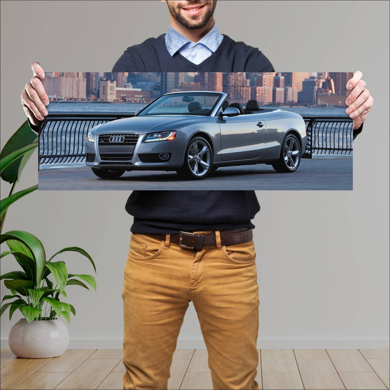 Cuadro grande 30x80cm 2010 audi a5 cabriolet us 87 533 Audi