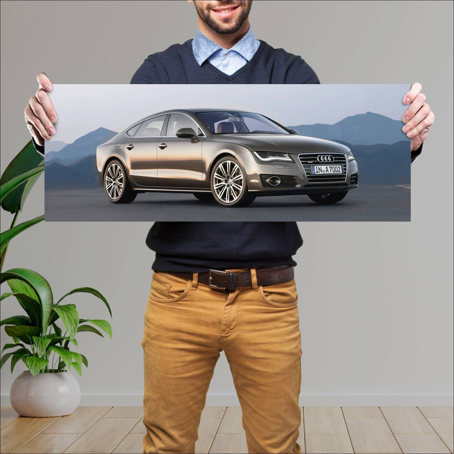 Cuadro grande 30x80cm 2010 audi a7 sportback auto 537 Audi