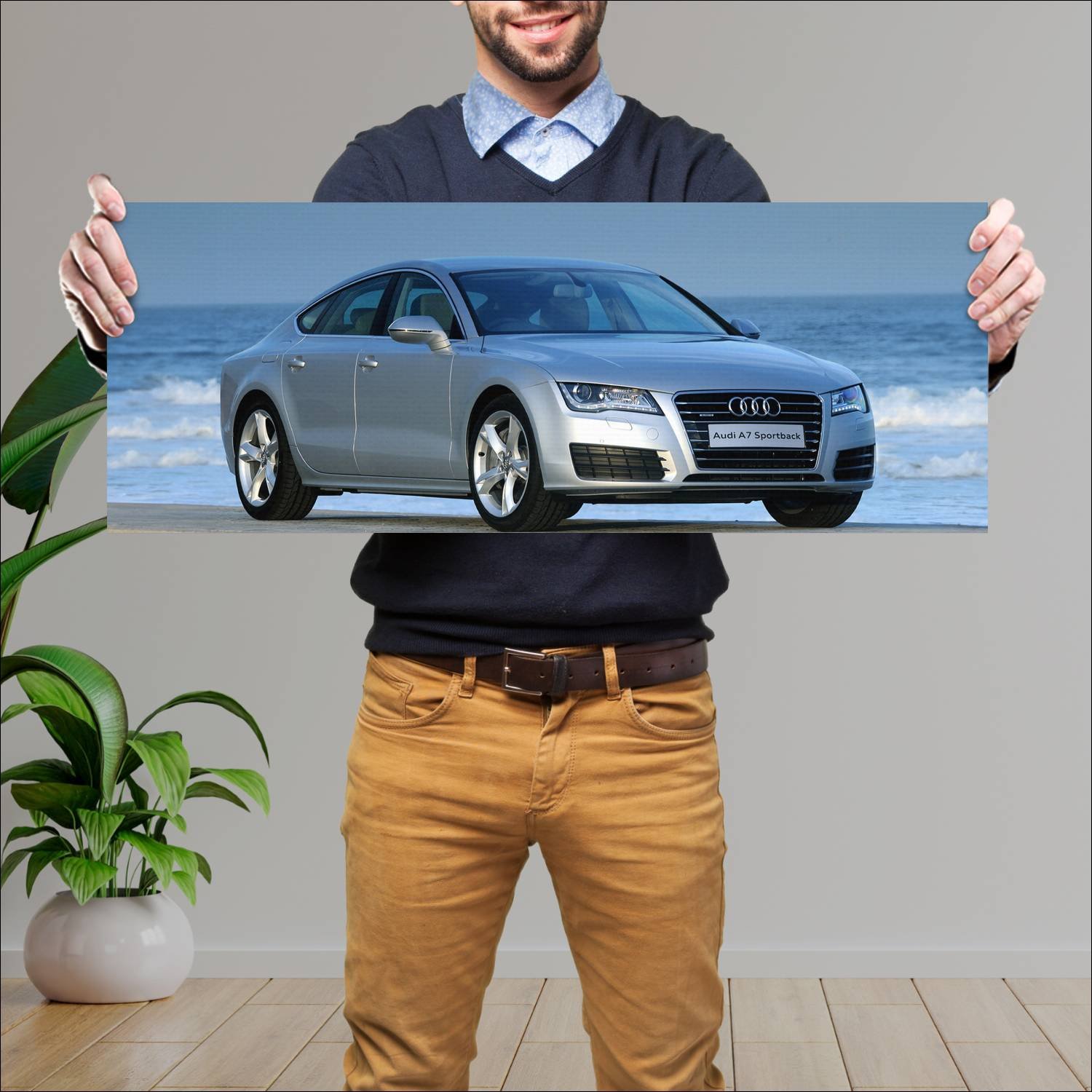 Cuadro grande 30x80cm 2010 audi a7 sportback za 28 541 Audi
