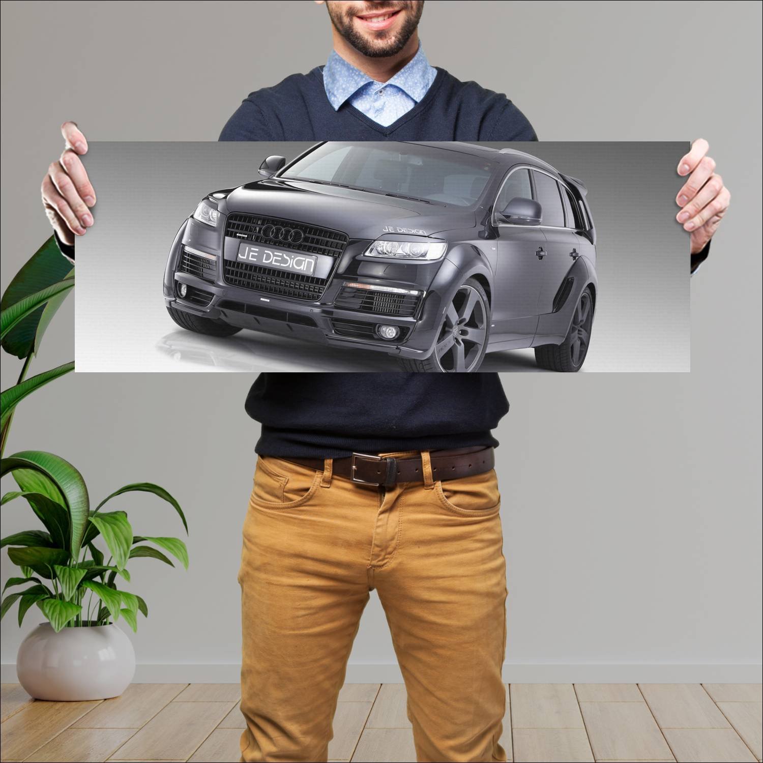 Cuadro grande 30x80cm 2010 audi q7 by je design 11 551 Audi