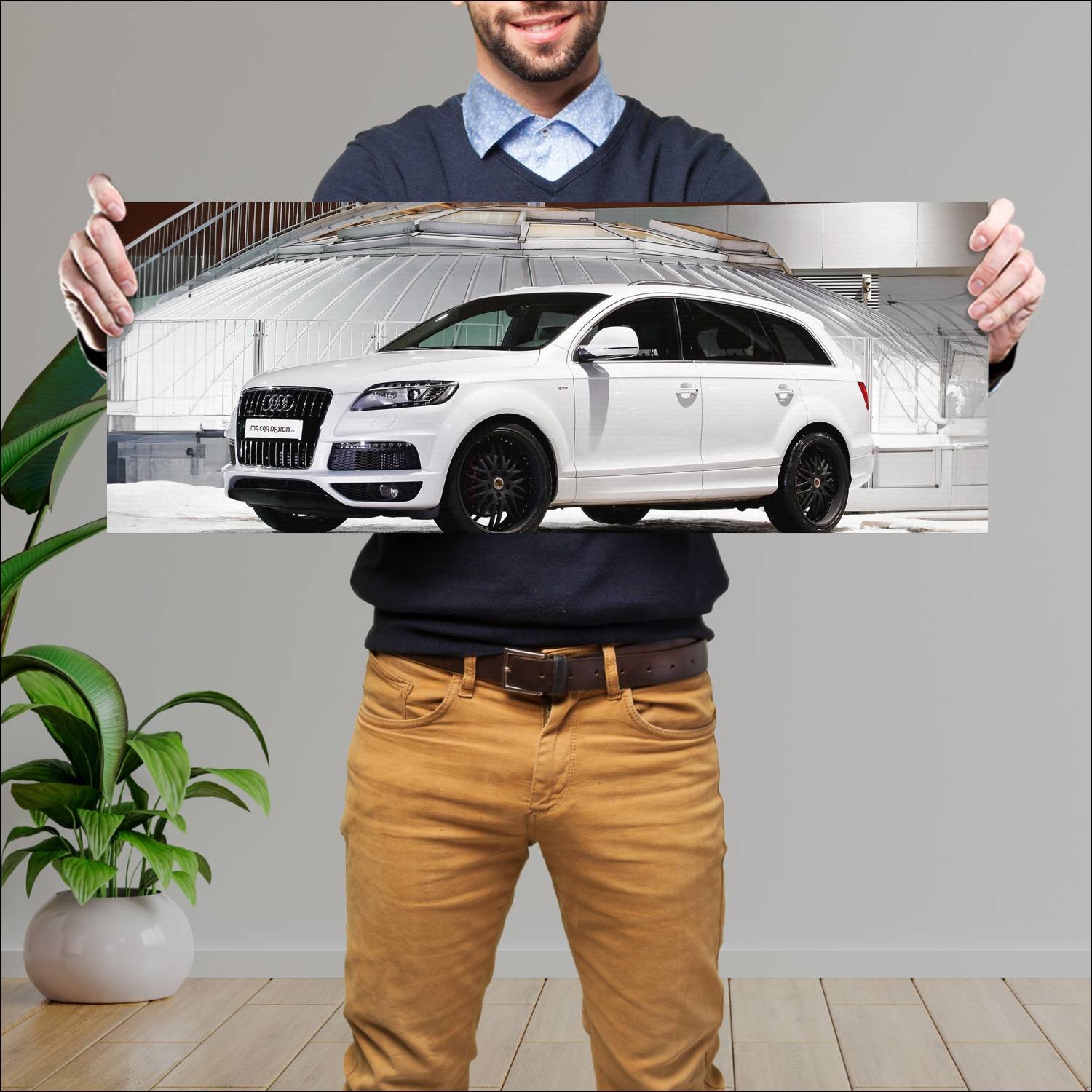 Cuadro grande 30x80cm 2010 audi q7 by mr car desig 552 Audi