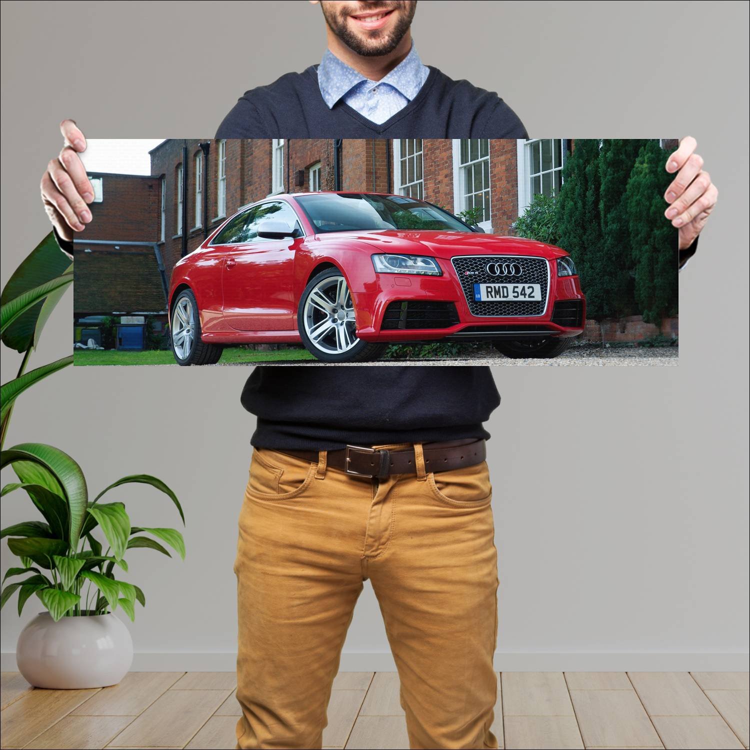 Cuadro grande 30x80cm 2010 audi rs 5 coupe uk Audi