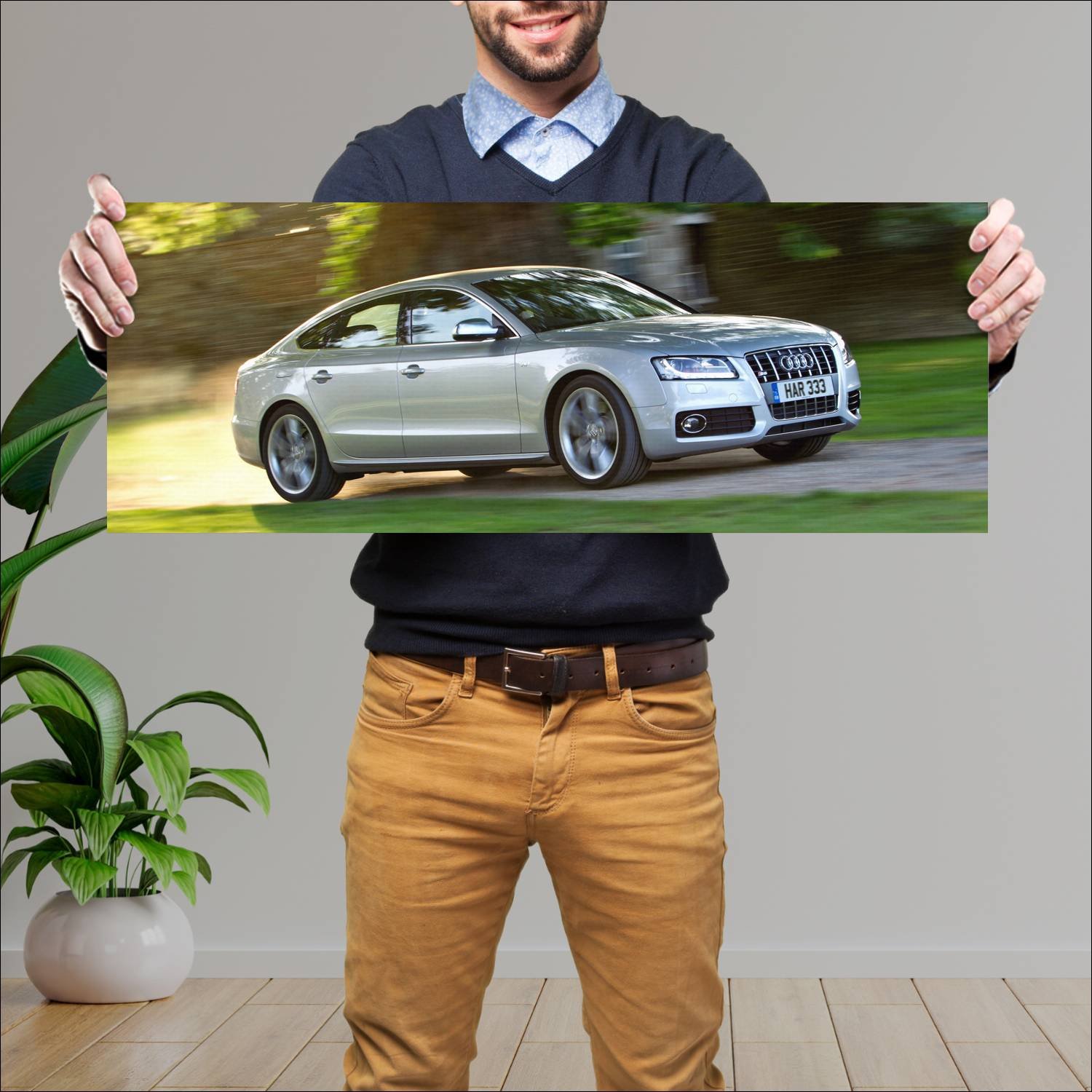 Cuadro grande 30x80cm 2010 audi s5 sportback uk 87 587 Audi