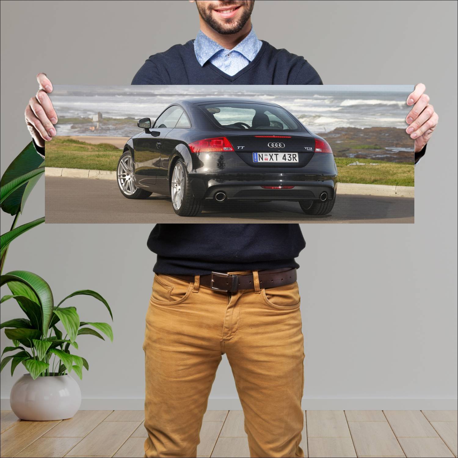 Cuadro grande 30x80cm 2010 audi tt coupe au auto 591 Audi