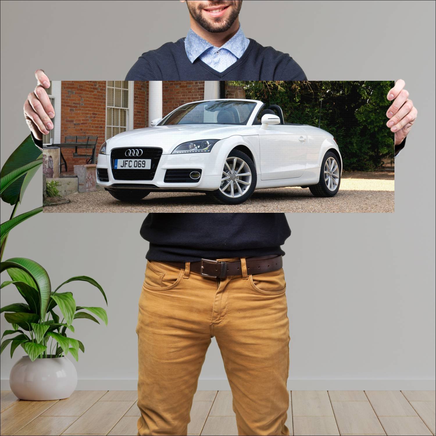 Cuadro grande 30x80cm 2010 audi tt roadster uk 866 594 Audi