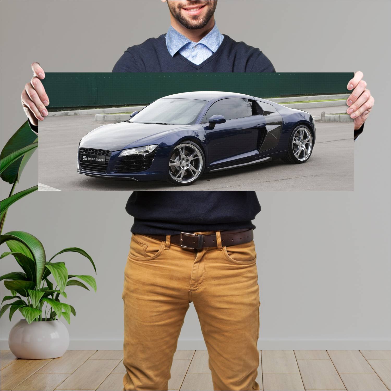 Cuadro grande 30x80cm 2010 status design sd stealt 601 Audi