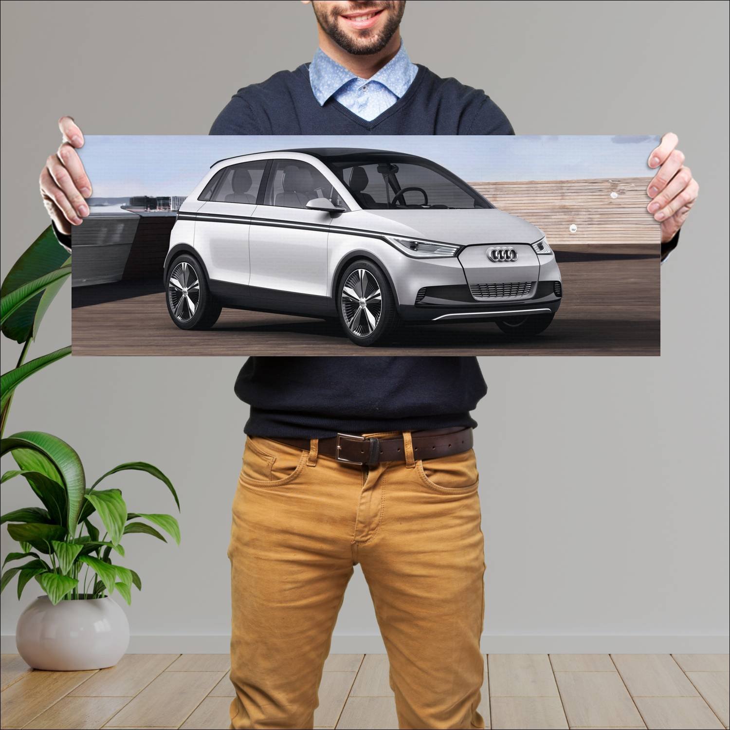 Cuadro grande 30x80cm 2011 audi a2 concept auto 610 Audi