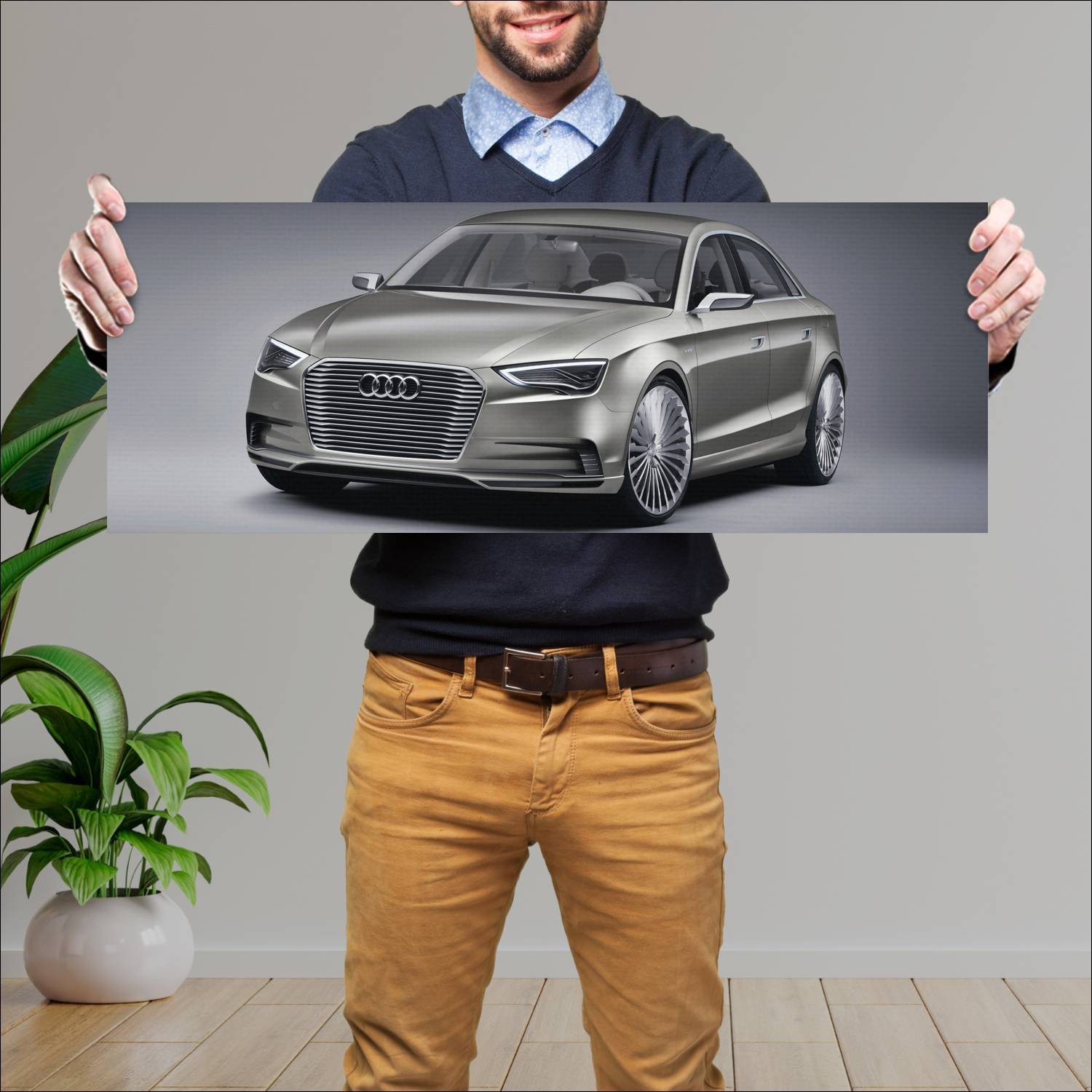 Cuadro grande 30x80cm 2011 audi a3 sedan e tron co 612 Audi
