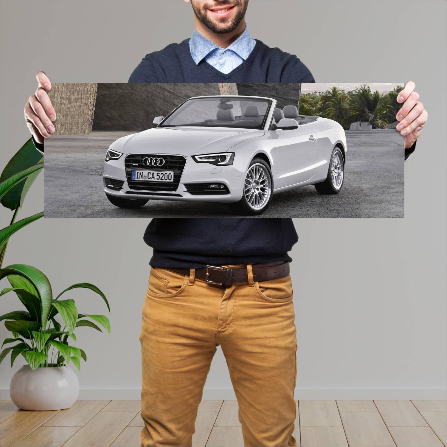 Cuadro grande 30x80cm 2011 audi a5 cabriolet auto 614 Audi