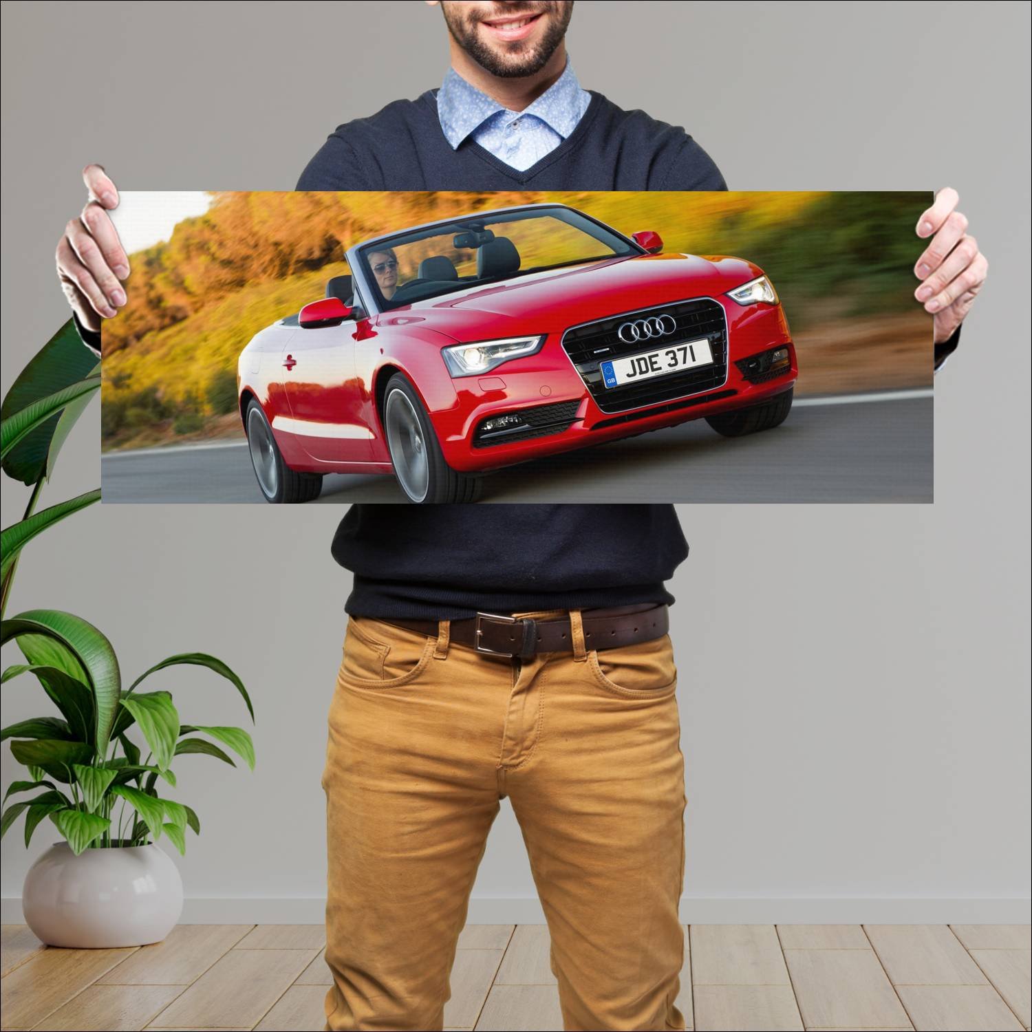 Cuadro grande 30x80cm 2011 audi a5 cabriolet uk 87 616 Audi