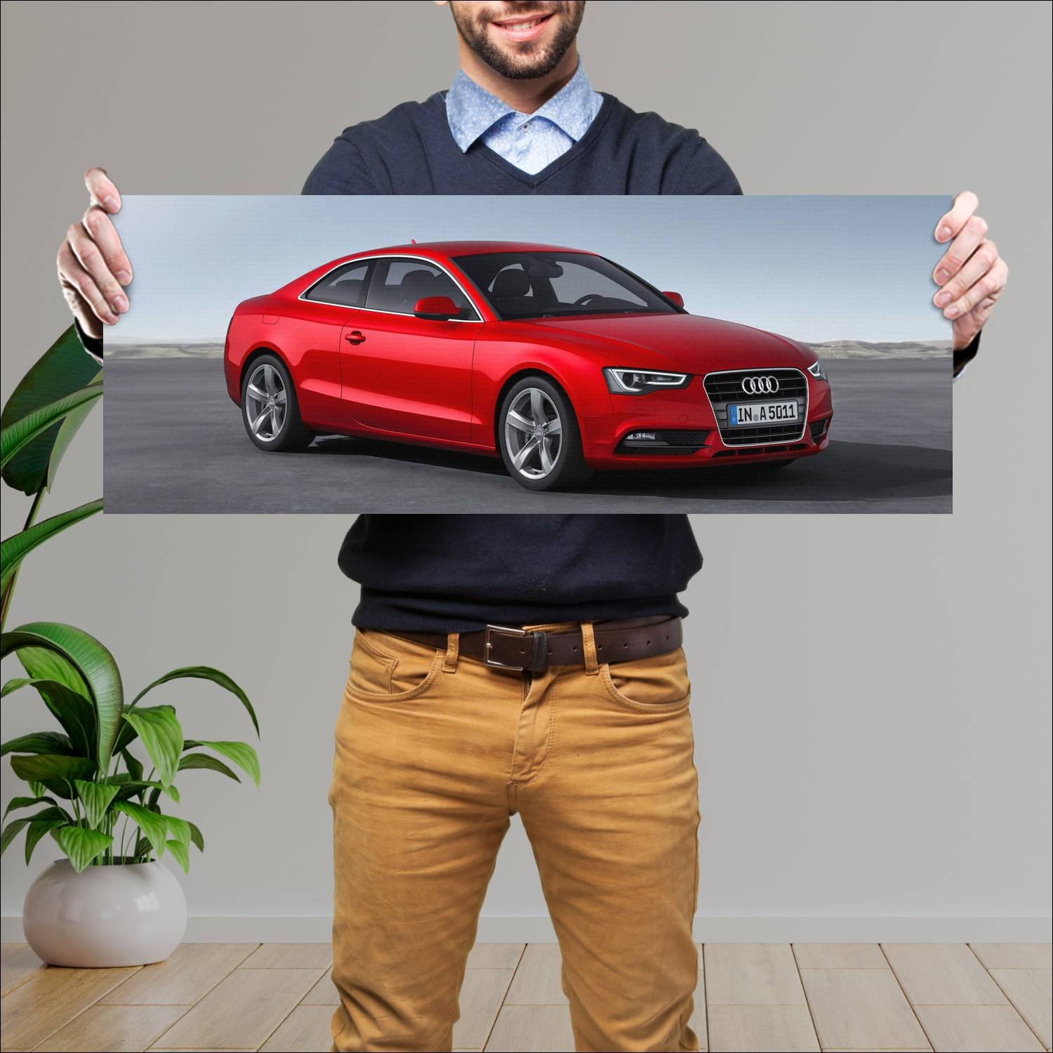 Cuadro grande 30x80cm 2011 audi a5 coupe auto 617 Audi