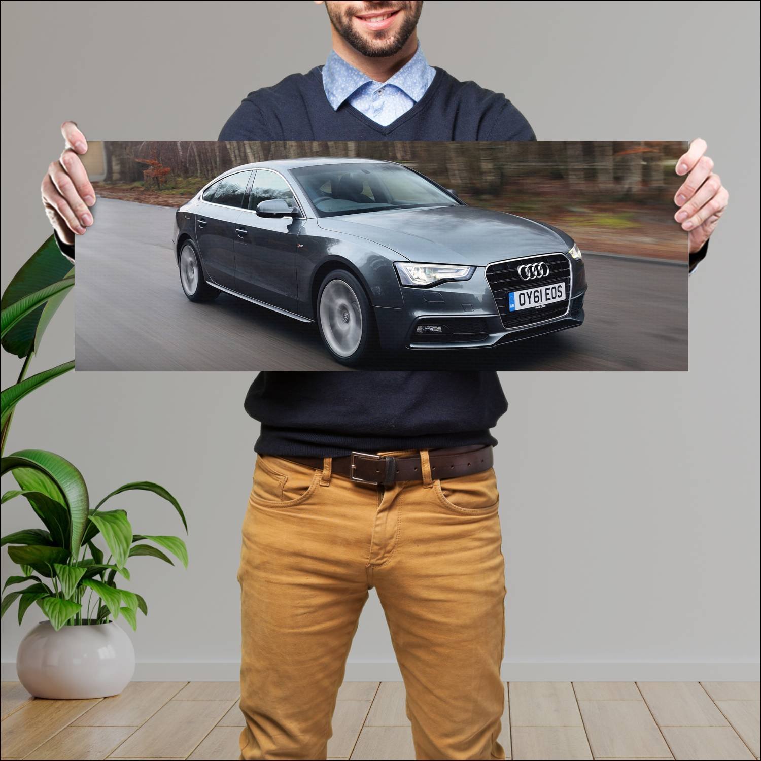 Cuadro grande 30x80cm 2011 audi a5 sportback s lin 620 Audi