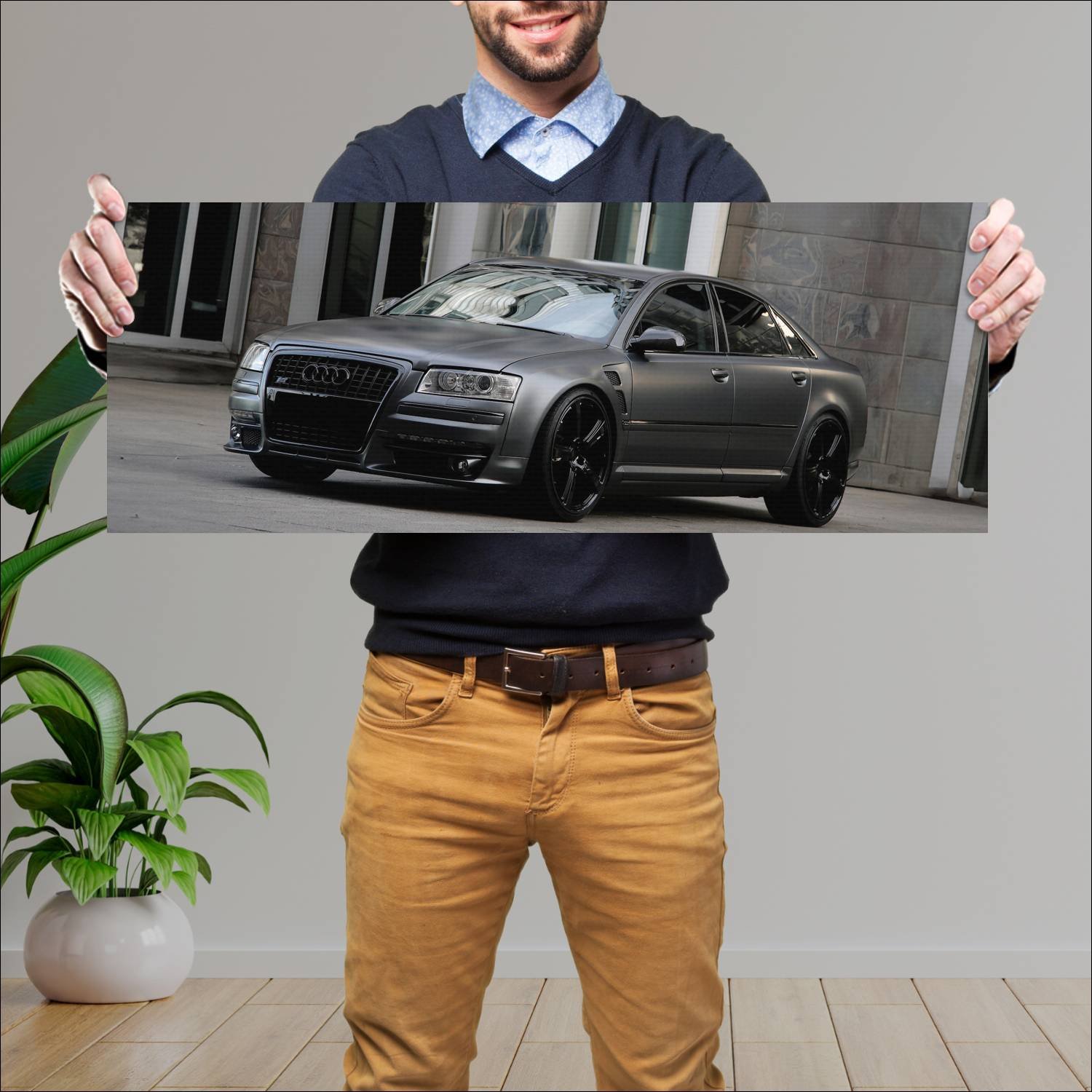 Cuadro grande 30x80cm 2011 audi a8 venom edition b 645 Audi
