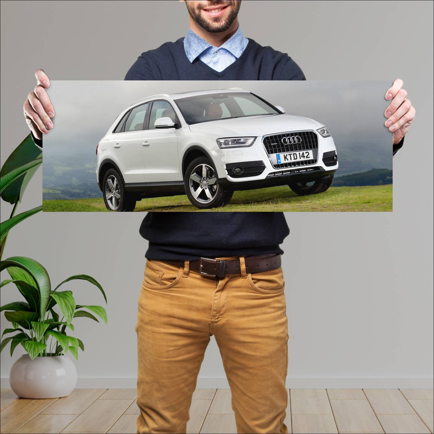 Cuadro grande 30x80cm 2011 audi q3 uk auto 650 Audi
